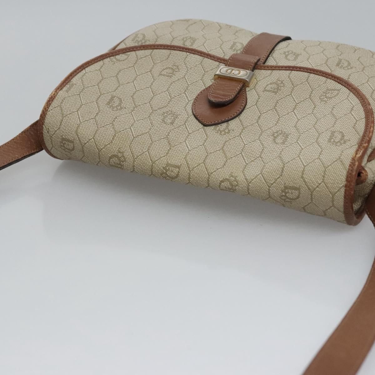 Dior DIOR Honeycomb Canvas Shoulder Bag Pvc Leather Beige Size ONE SIZE - 6 Thumbnail