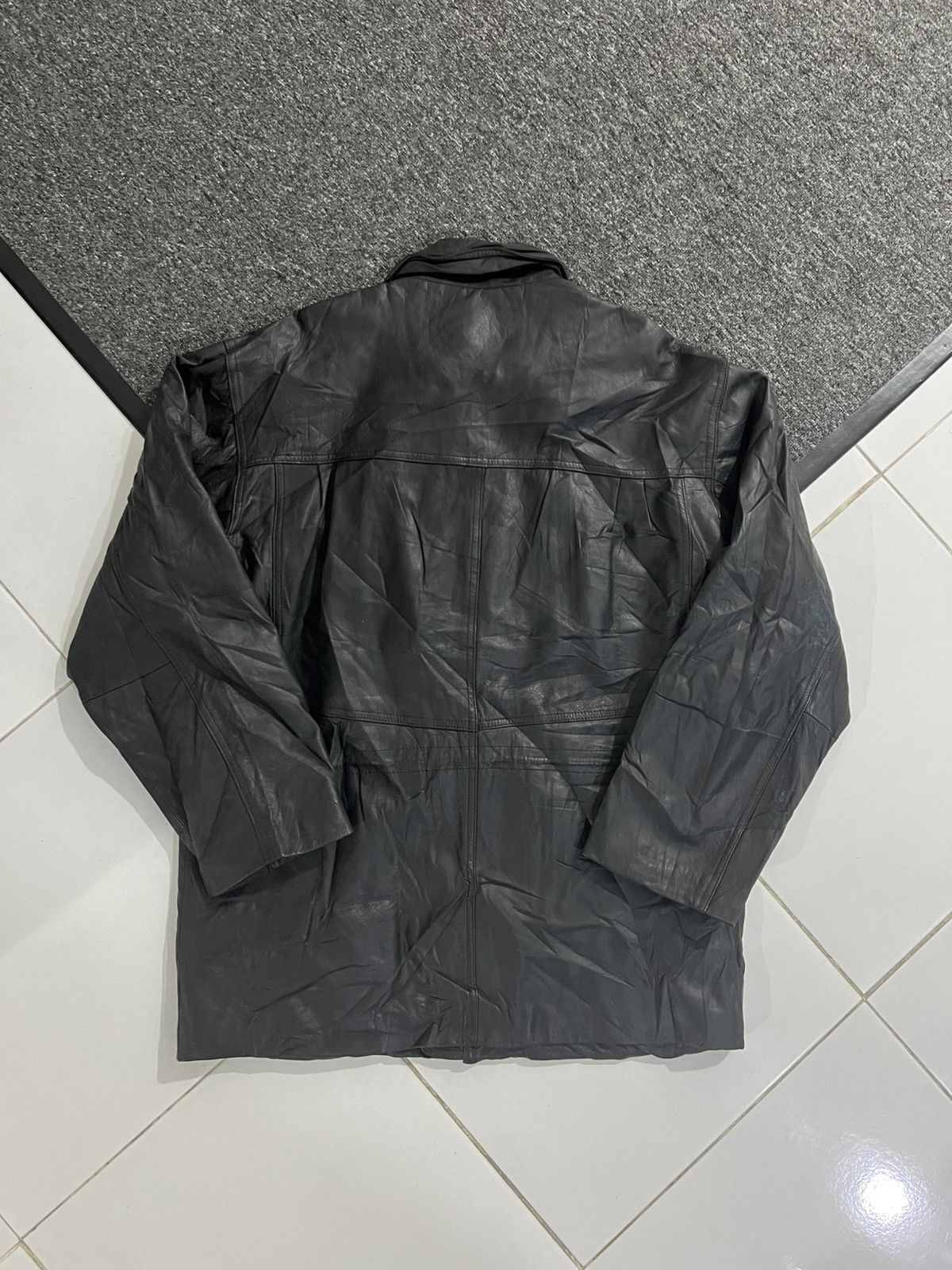 Genuine Leather VIA NUOVA PELLE COWSKIN LEATHER JACKET Size US XL / EU 56 / 4 - 4 Thumbnail
