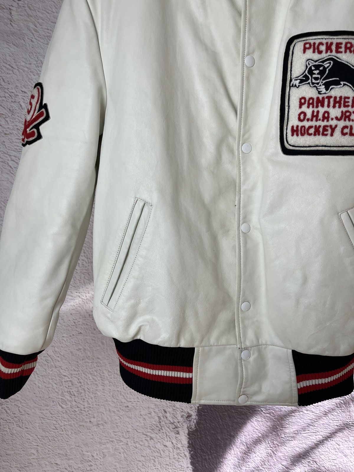 Apollo Apollo leather vintage 90s varsity jacket panthers hockey Size US L / EU 52-54 / 3 - 6 Thumbnail