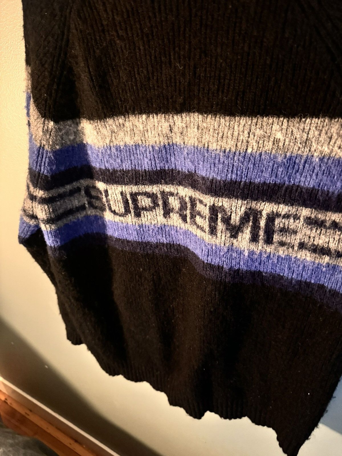 Supreme Brushed wool knit w/ zipper Size US XL / EU 56 / 4 - 6 Thumbnail