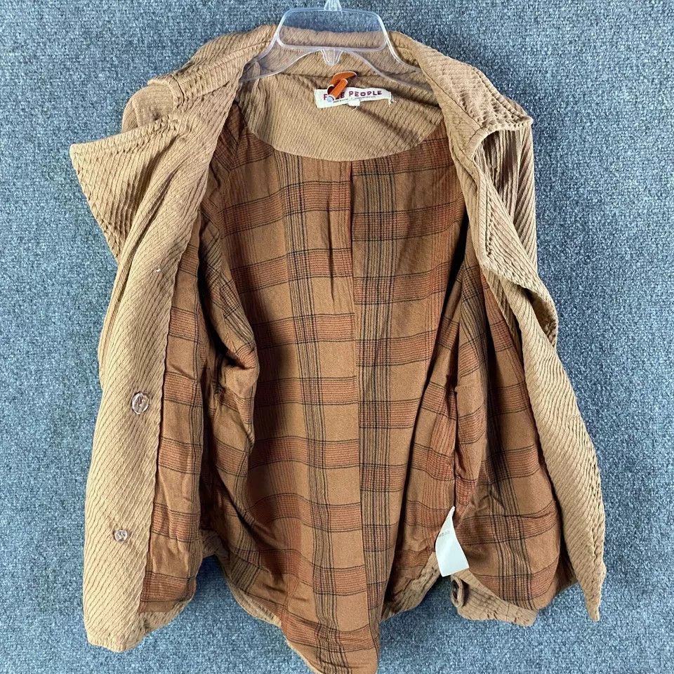 Free People Free People Pea Coat Women's Medium 100% Cotton Flannel M Size M / US 6-8 / IT 42-44 - 7 Thumbnail