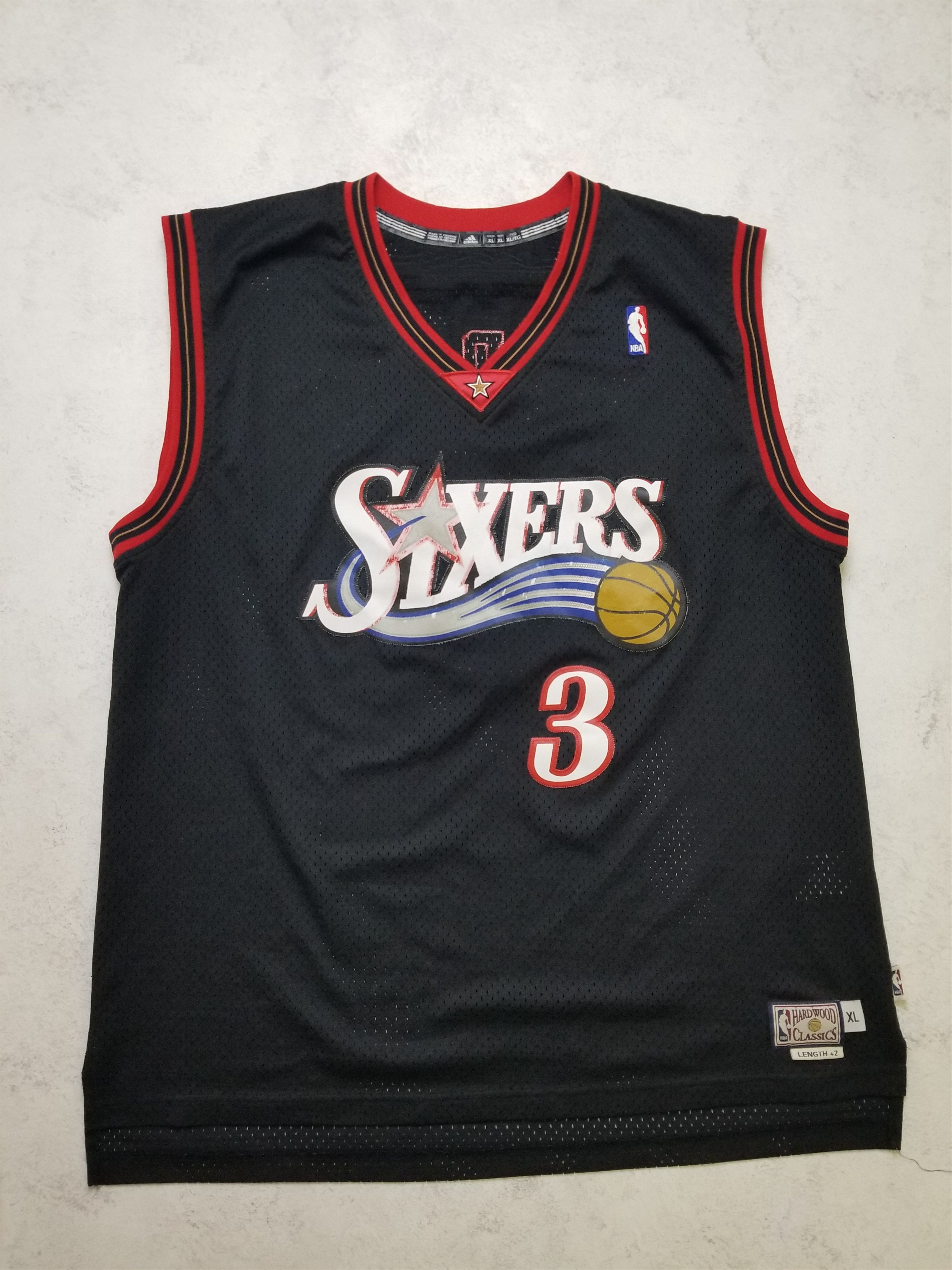 Adidas Adidas Philadelphia 76ers Allen Iverson #3 NBA Jersey Size US XL / EU 56 / 4 - 1 Thumbnail