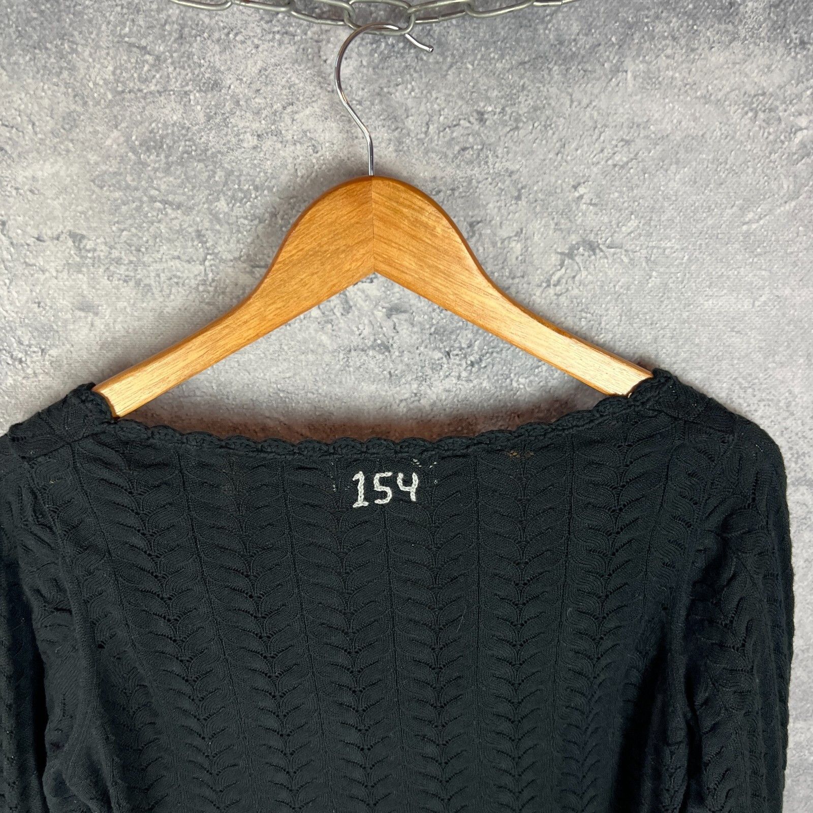 Odd Molly Odd Molly Sweater Women's Size 1 V-Neck Black Cotton ` Size XS / US 0-2 / IT 36-38 - 7 Thumbnail