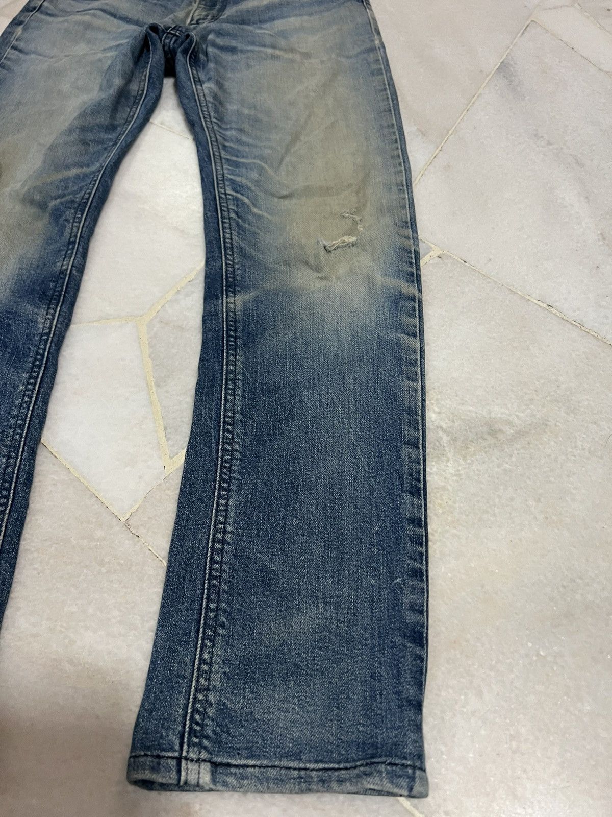 If Six Was Nine × Japanese Brand × Lee 🌈Lee Riders Distressed Mud Wash Jean Size US 29 - 6 Thumbnail
