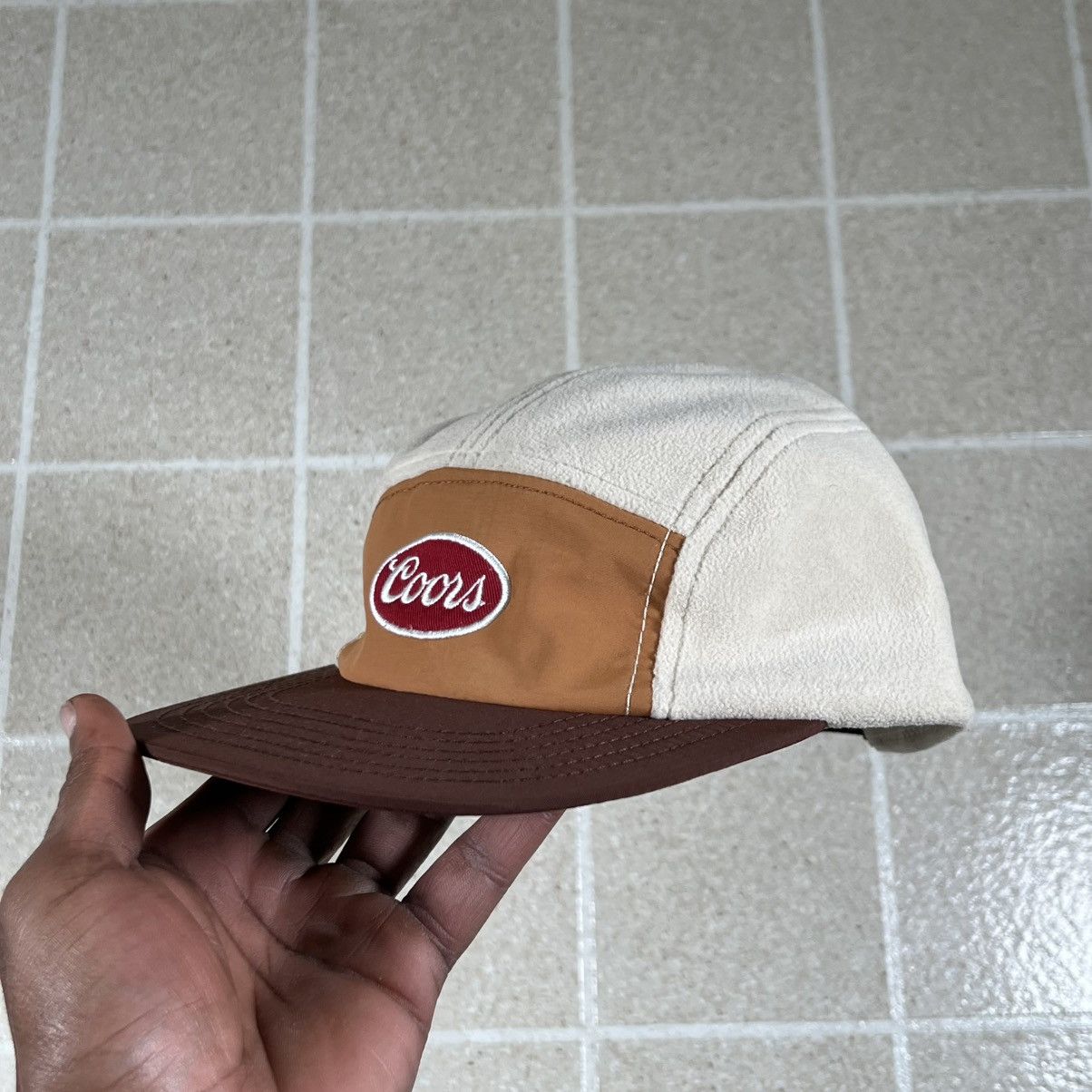 Other Coors Banquet Fleece Adjustable Strapback Hat Cap Tan Brown Size ONE SIZE - 3 Thumbnail