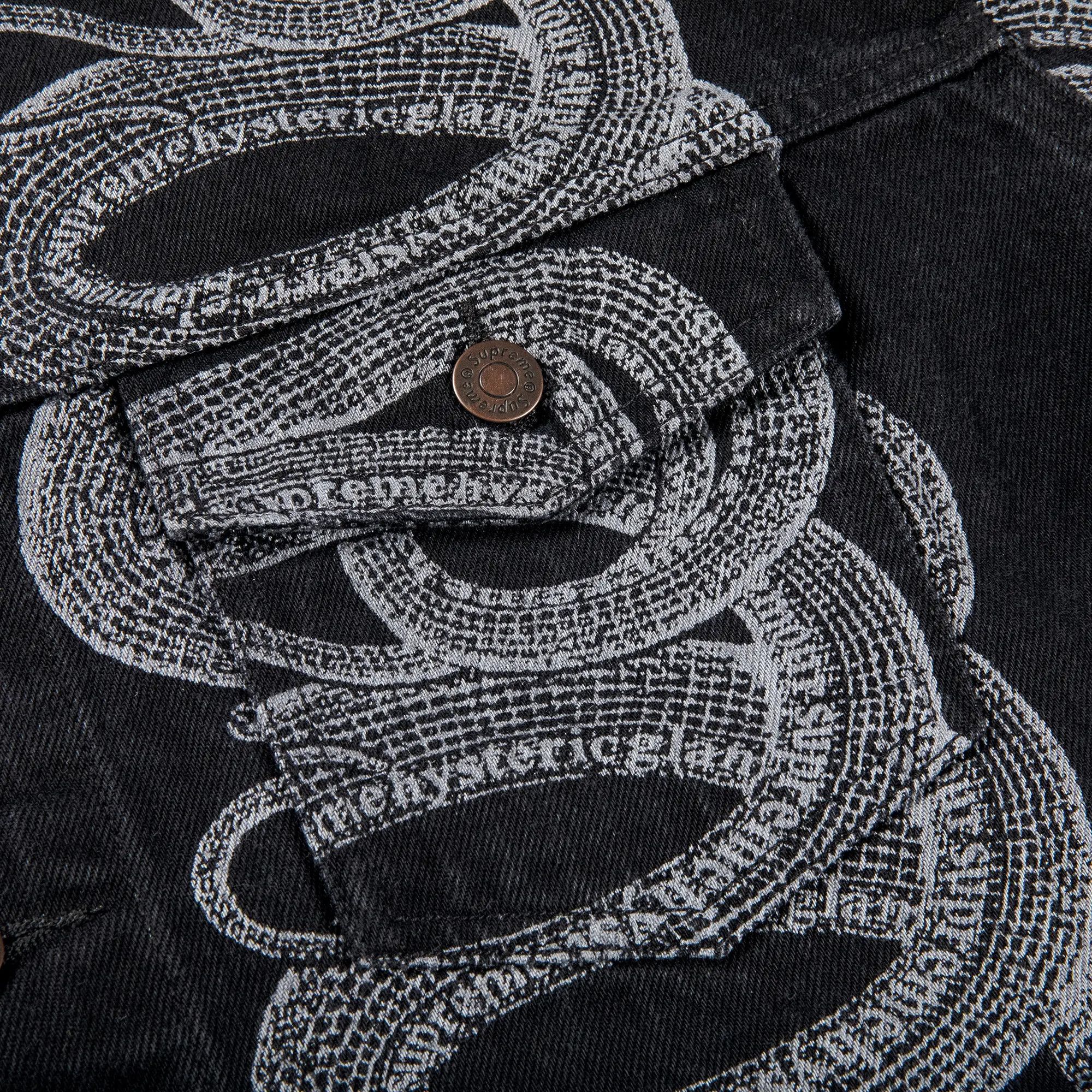 Hysteric Glamour × Supreme Supreme Hysteric Glamour Snake Denim Trucker Jacket Size US XL / EU 56 / 4 - 3 Thumbnail