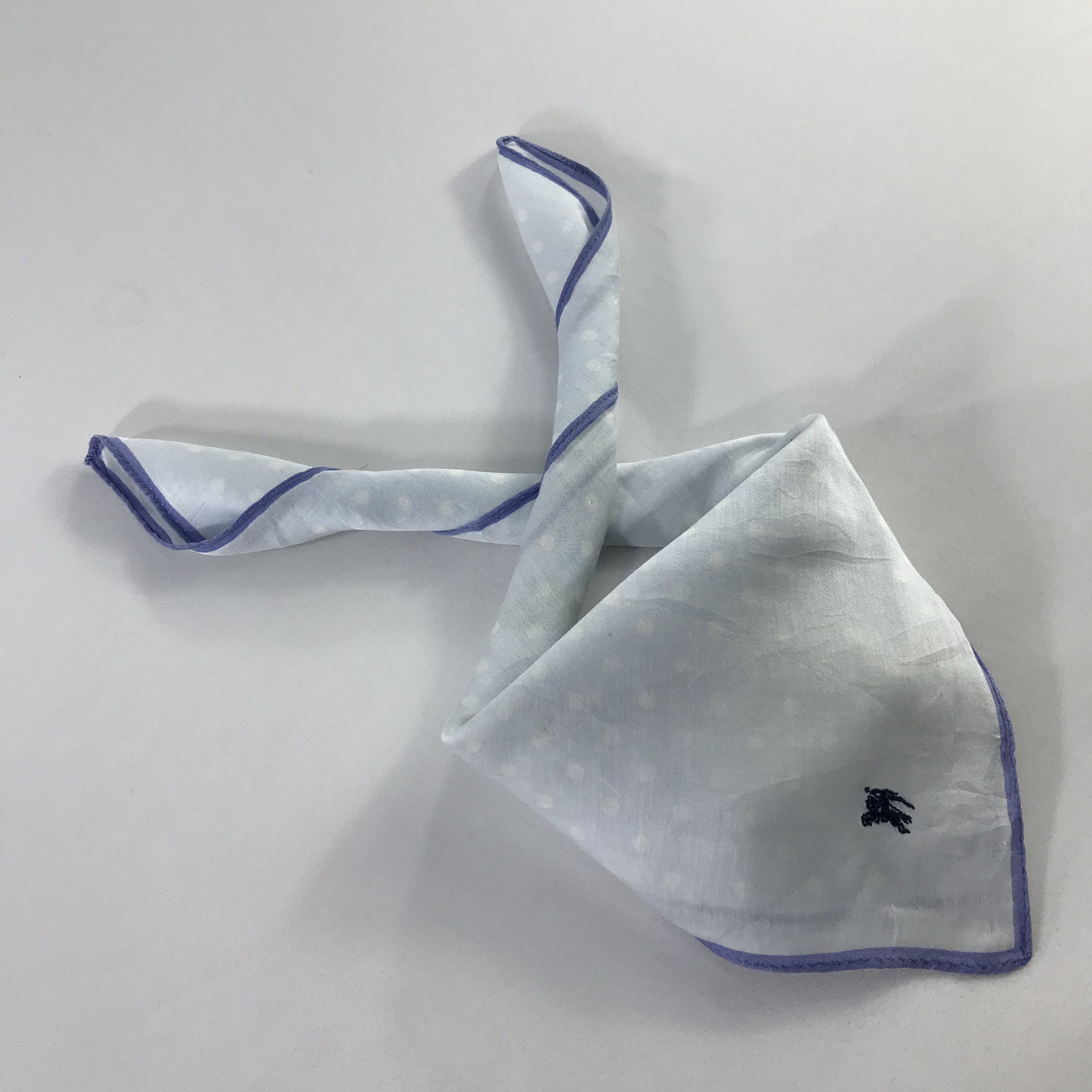 Burberry × Vintage Burberry Bandana / Handkerchief / Neckerchief - S690 Size ONE SIZE - 4 Thumbnail