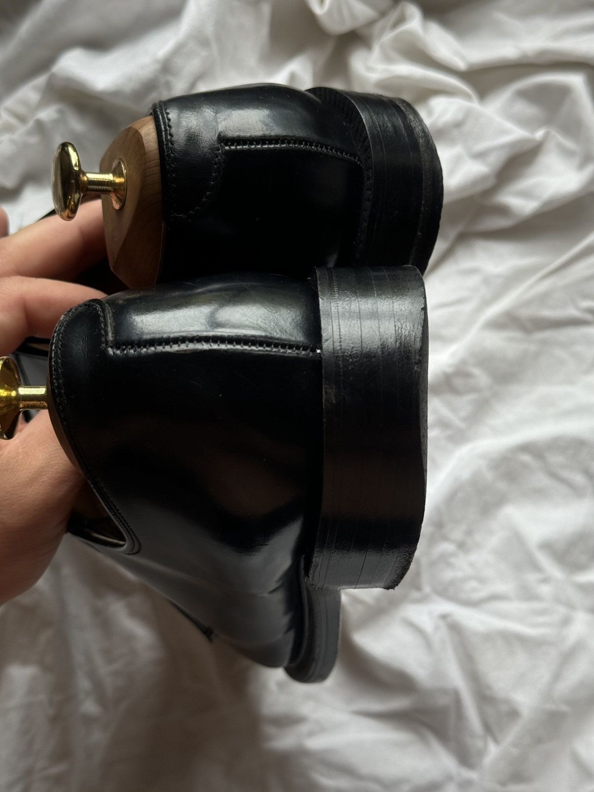 Loake Loake 771B Black classic polished leather derby Size US 11 / EU 44 - 10 Thumbnail