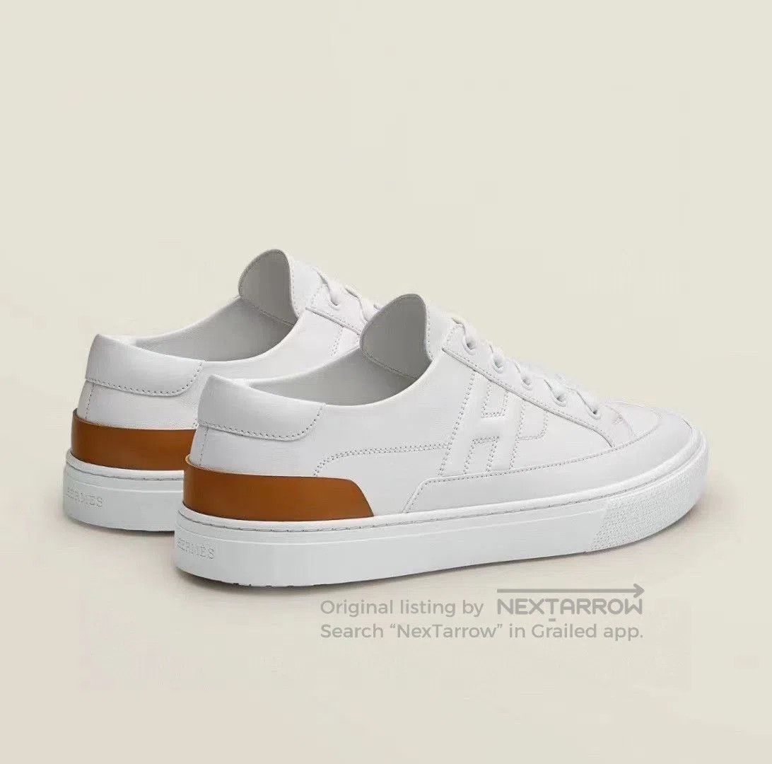 Hermes Hermes Classic White Sneakers H Logo Brown Tail. Size US 5.5 / IT 35.5 - 6 Thumbnail
