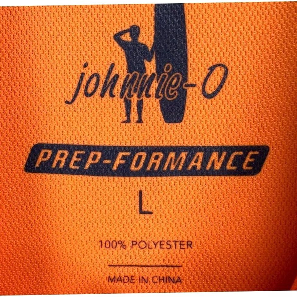 johnnie-O johnnie-O Polo Shirt Adult Large Orange Prep-formance Golf Rugby Activewear Mens Size US L / EU 52-54 / 3 - 3 Thumbnail