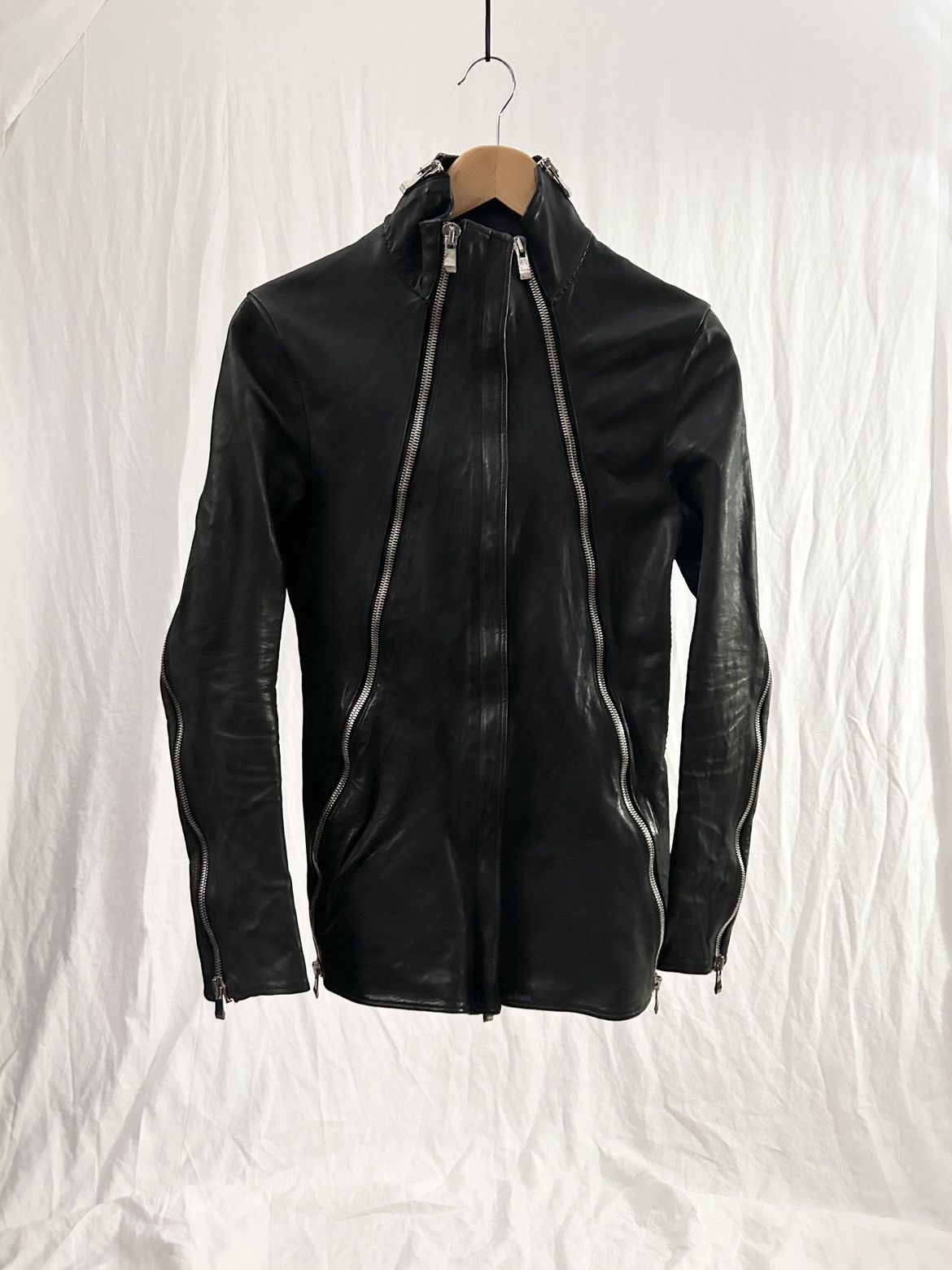 Incarnation Incarnation Zipper Sleeve Leather Jacket Size US S / EU 44-46 / 1 - 3 Thumbnail