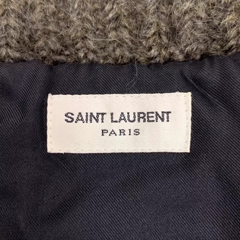Saint Laurent Paris Saint Laurent Paris Colour matching wool mohair blended st Size S / US 4 / IT 40 - 5 Thumbnail