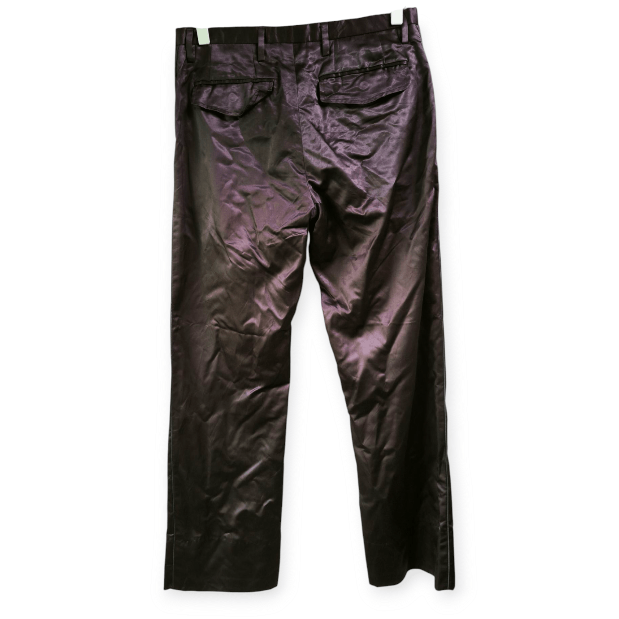 Designer × Marc Jacobs Rayon Shinning Wax Purple Ankle Pants Size 30" / US 8 / IT 44 - 9 Thumbnail