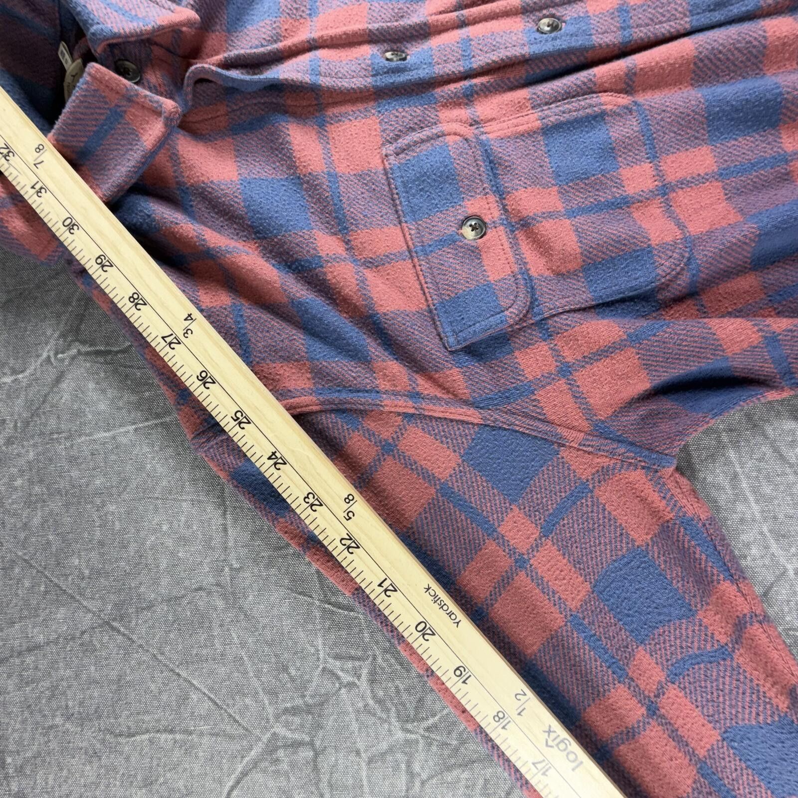 Faherty Faherty Shirt Men's S Blue Red Plaid Flannel 100% Cotton Size US S / EU 44-46 / 1 - 6 Thumbnail