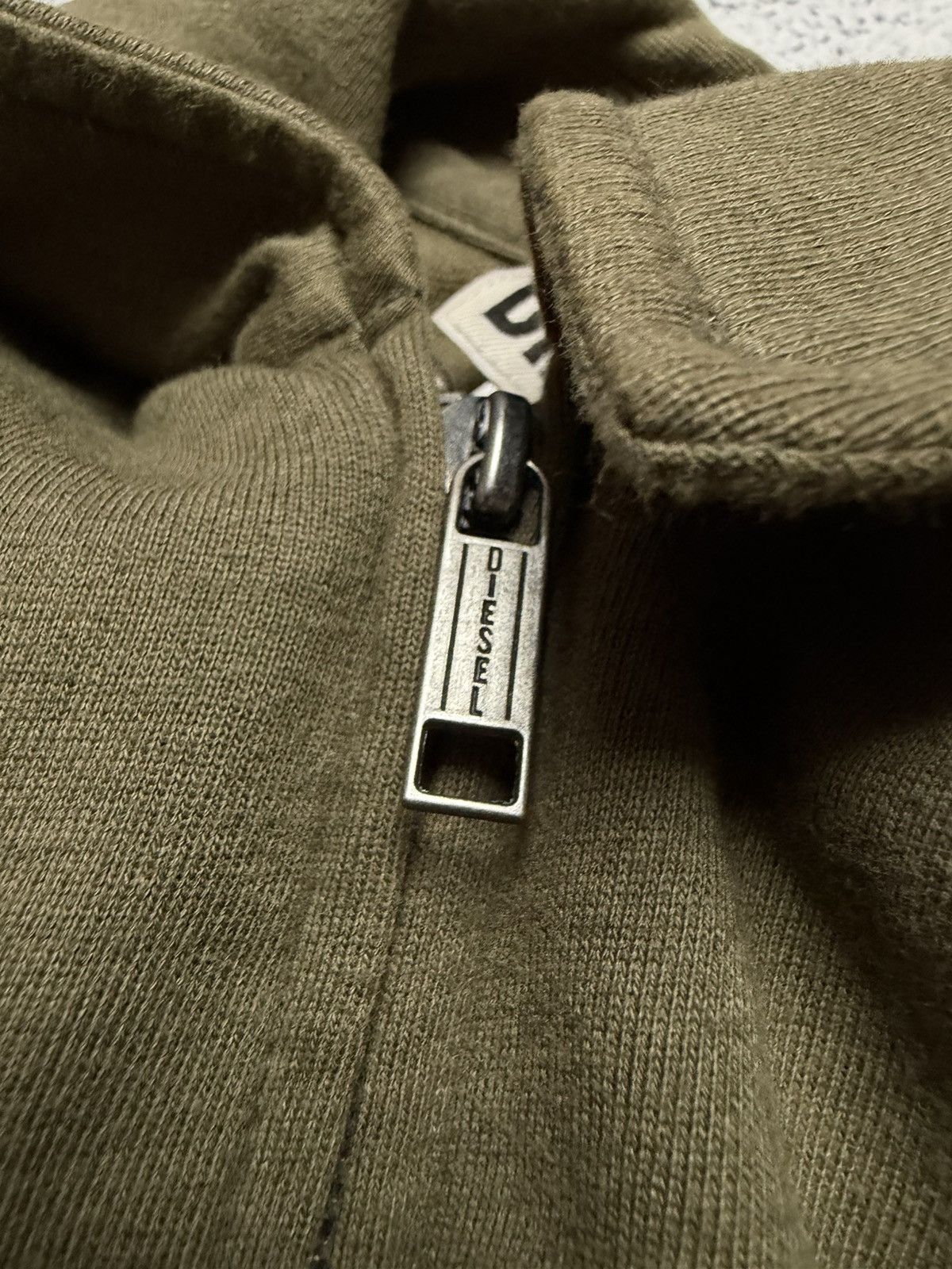 Diesel Archive 90/00s Diesel Cropped Military Green Jacket Y2K RARE Size S / US 4 / IT 40 - 9 Thumbnail