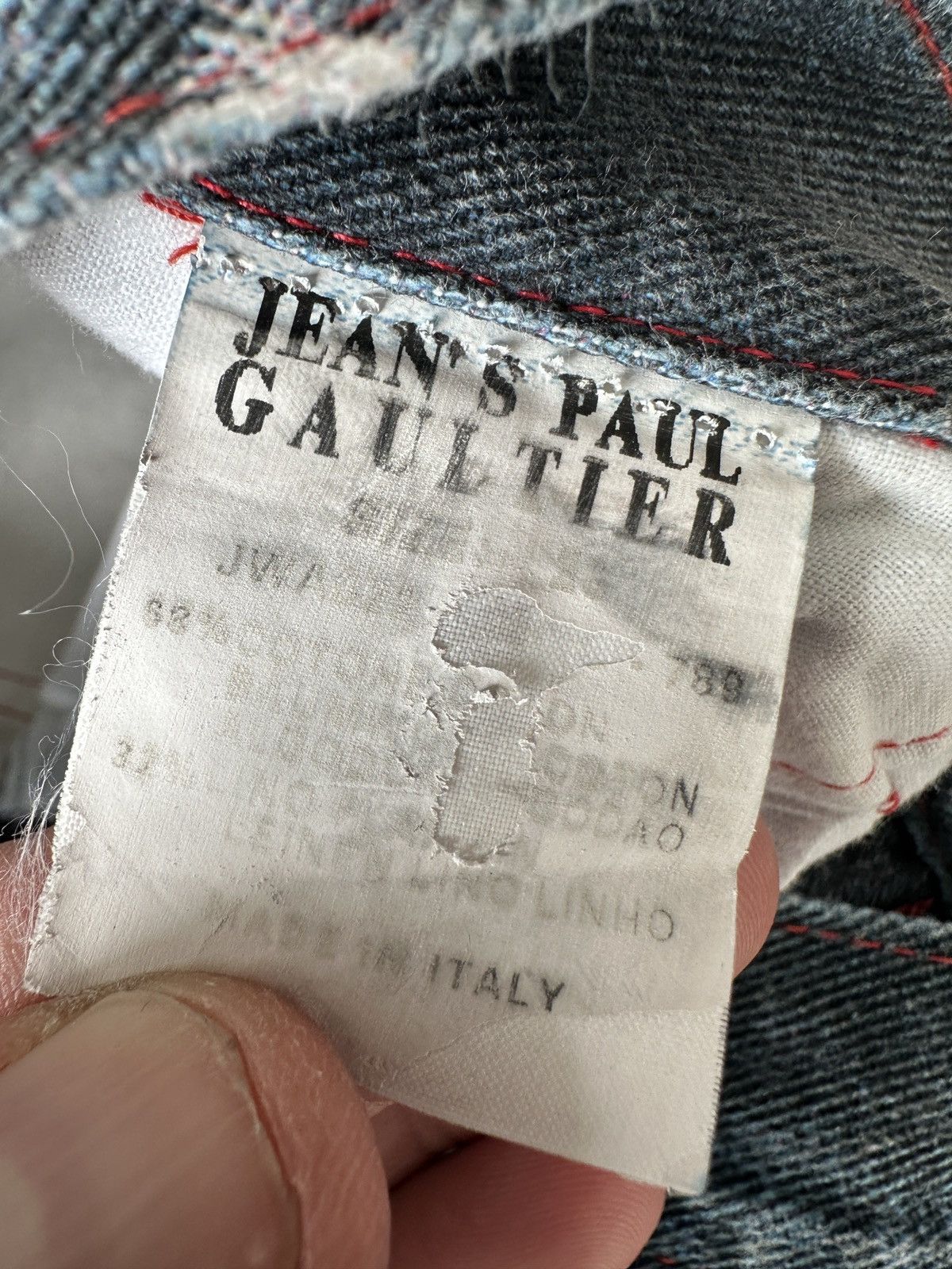 Japanese Brand × Jean Paul Gaultier Jean Paul Gaultier Insane Denim Jeans Pants Size 27" / US 4 / IT 40 - 10 Thumbnail