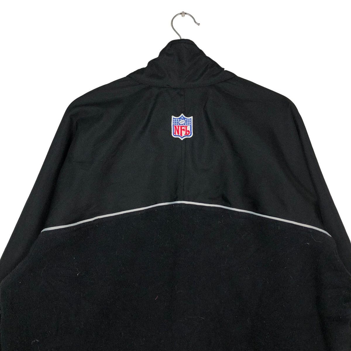 Nike 🔥VINTAGE NIKE RAIDERS NFL ZIPPER JACKET BIG LOGO Size US L / EU 52-54 / 3 - 9 Thumbnail