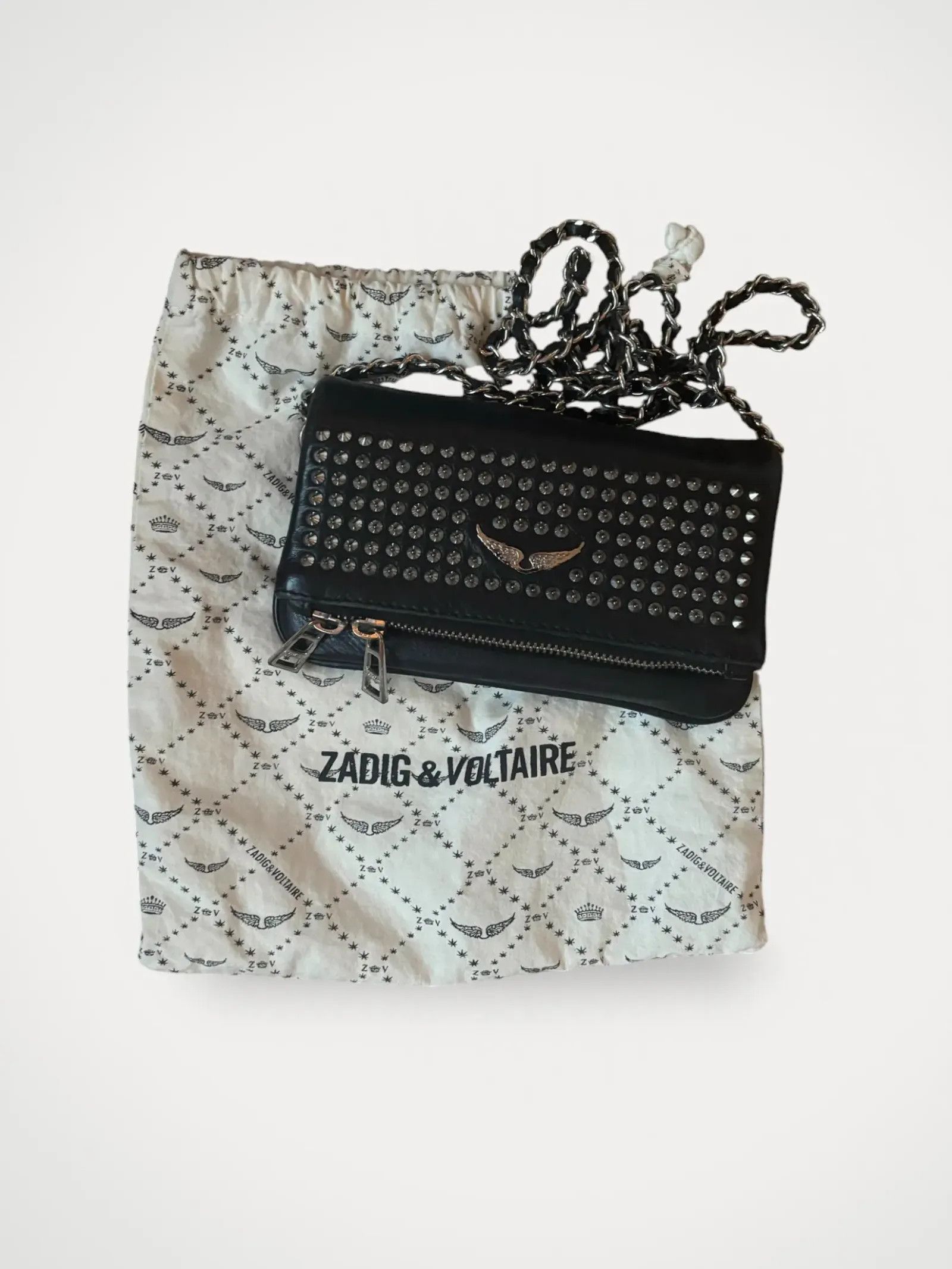 Zadig Voltaire Zadig & Voltaire Rock Nano Crossbody Bag in Black, Women's
