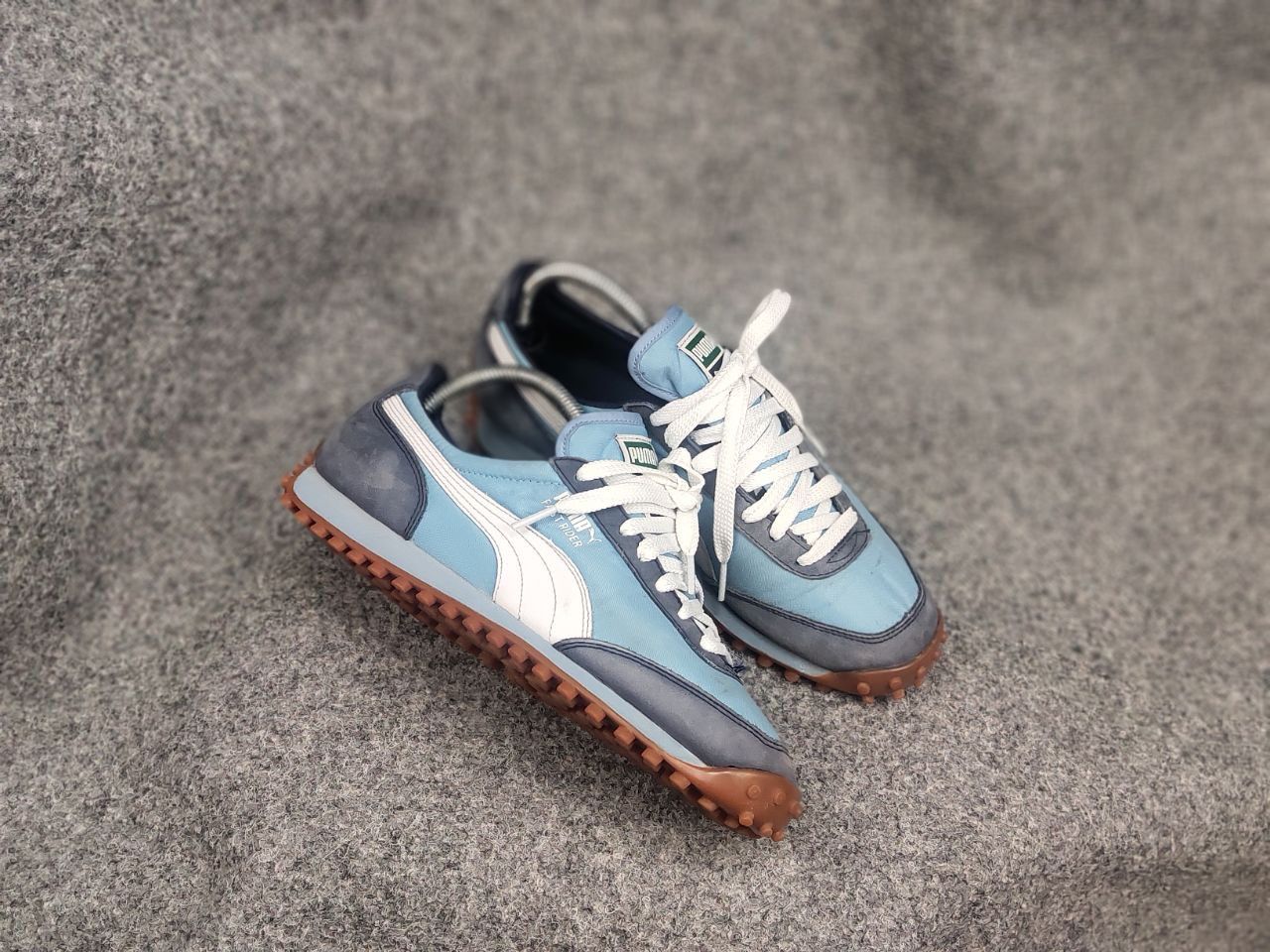 Puma Vintage 00's Puma Fast Rider Blue Logo Sneakers Shoes Y2K Size US 7 / IT 37 - 4 Thumbnail