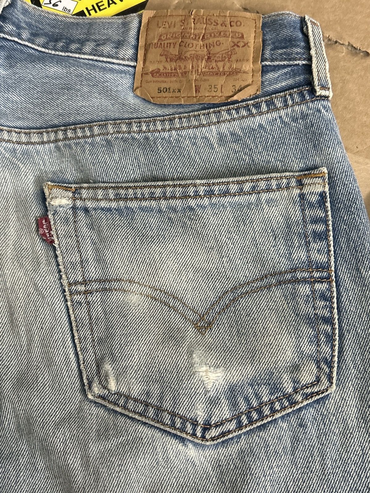Levi's Levis 501xx Ripped Japan Denim Size US 35 - 10 Thumbnail