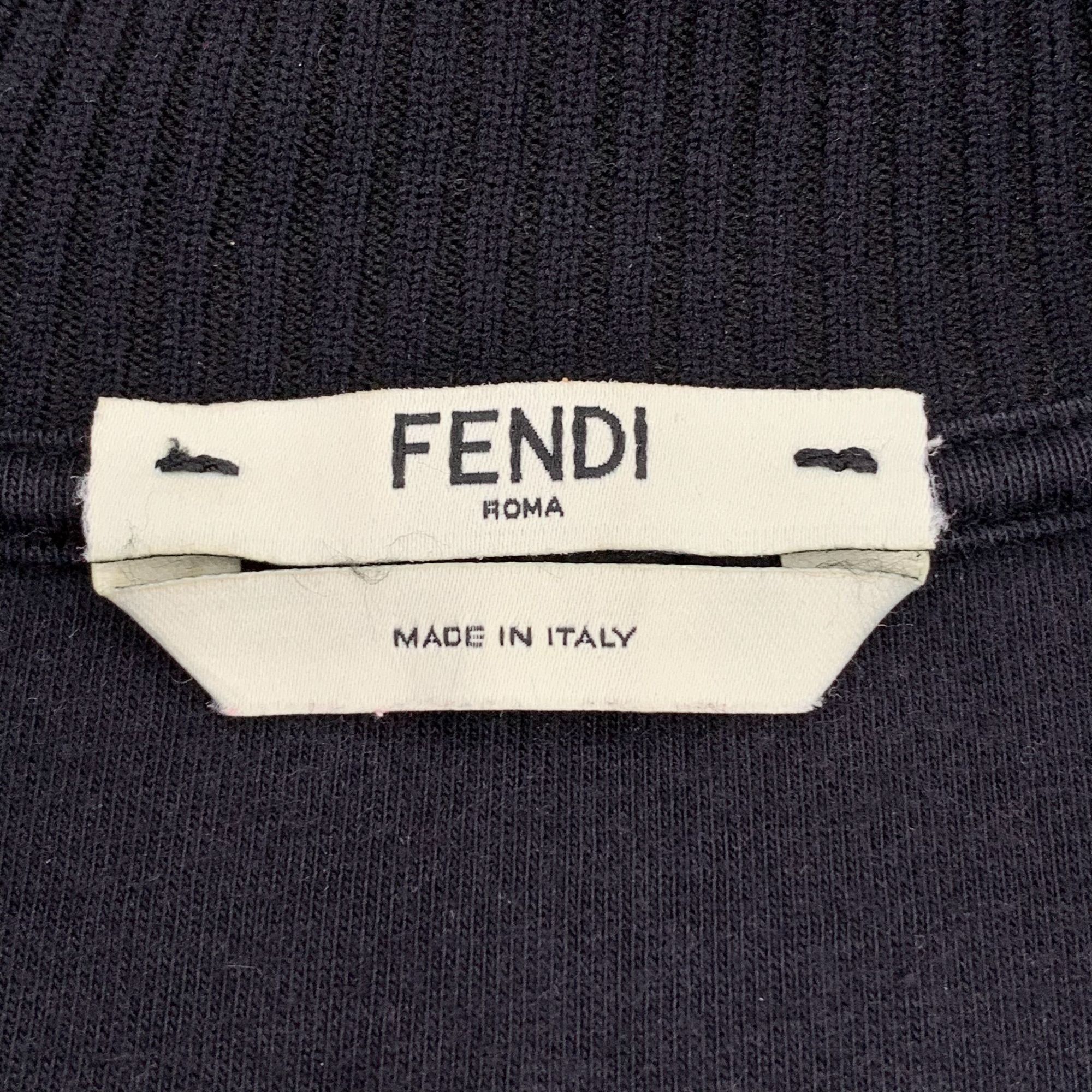 Fendi Fendi Black Logo Letter Zipper Jacket Size S 38 With Dust Ba Size S / US 4 / IT 40 - 2 Thumbnail