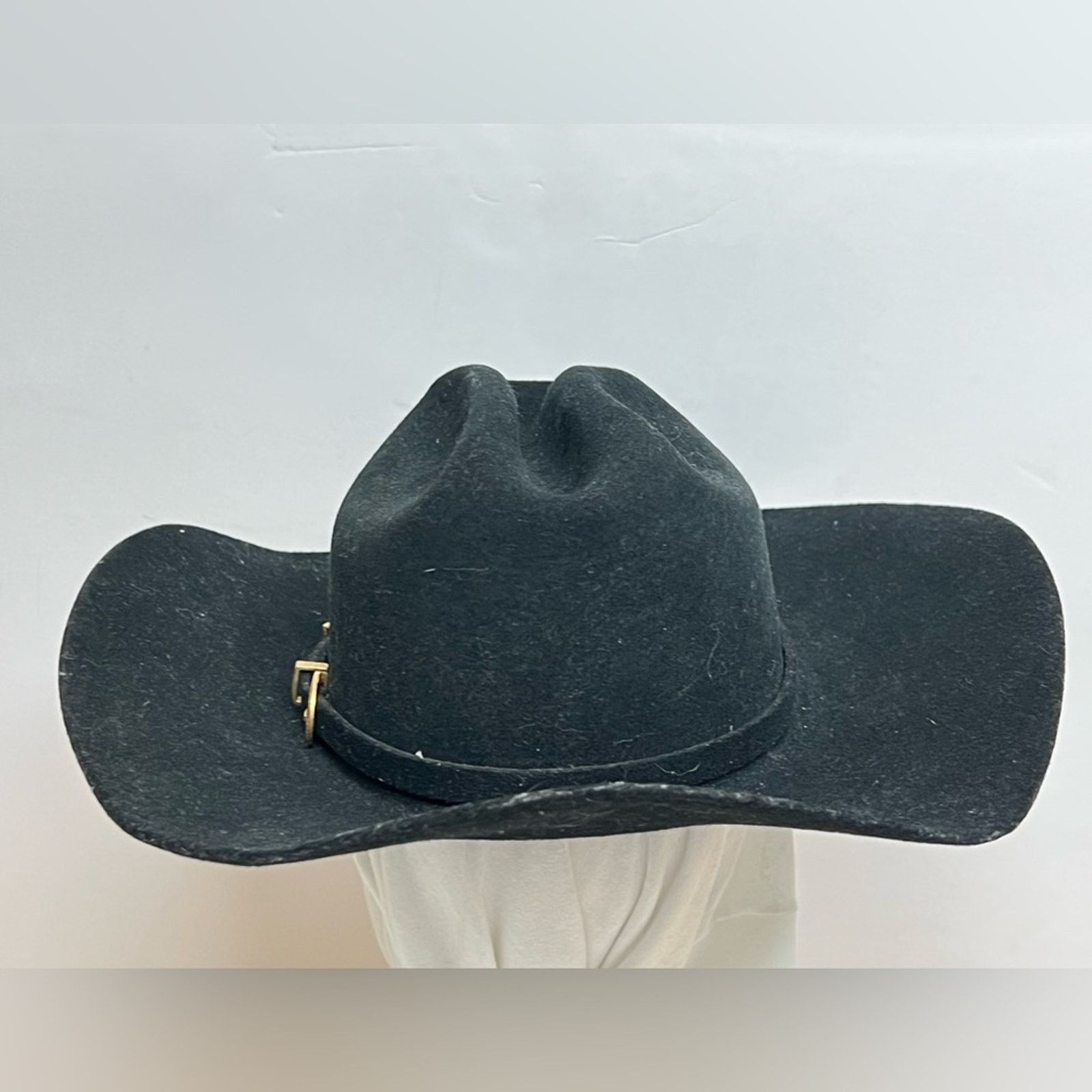 Twins Twinstone Chicago Cowboy Hat Black Fine Felt Unisex Sz 6 3/4 Size ONE SIZE - 5 Thumbnail