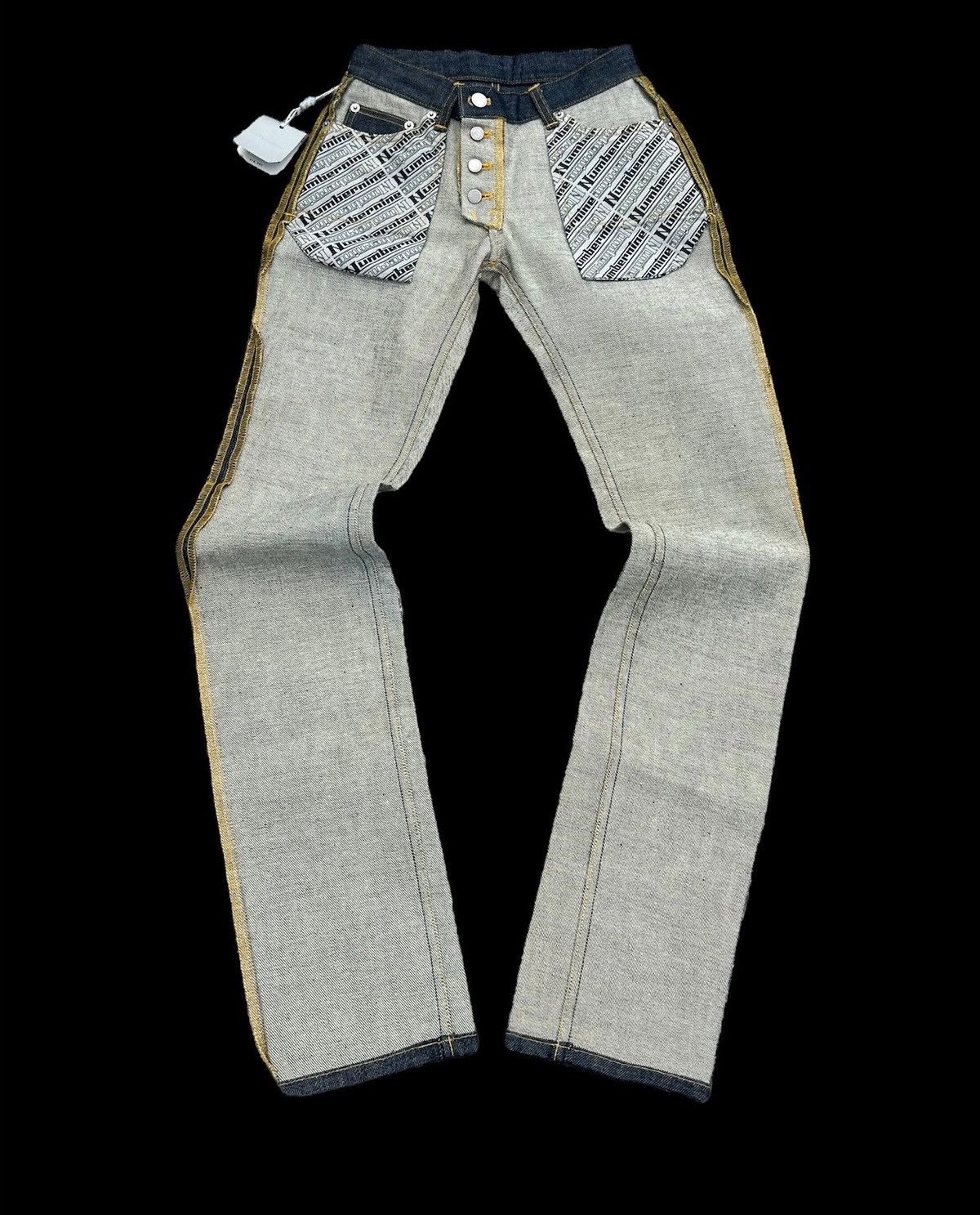Takahiromiyashita The Soloist. *NWT* Number (N)ine Inside Out Denim Size 23" - 1 Thumbnail