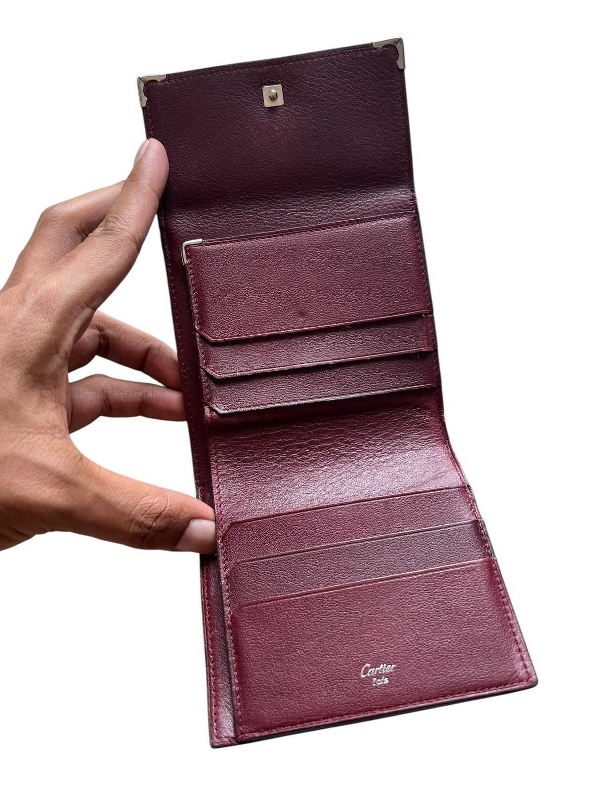 Cartier Vintage Cartier Leather Trifold Wallet Size ONE SIZE - 7 Thumbnail