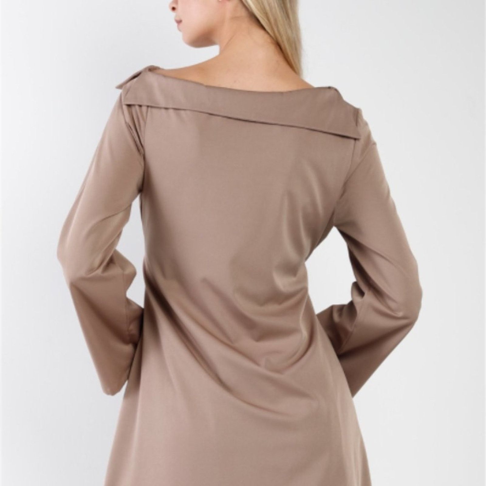 Other Mocha Kimono Sleeve Mini Dress with Waist Tie Size S / US 4 / IT 40 - 6 Thumbnail