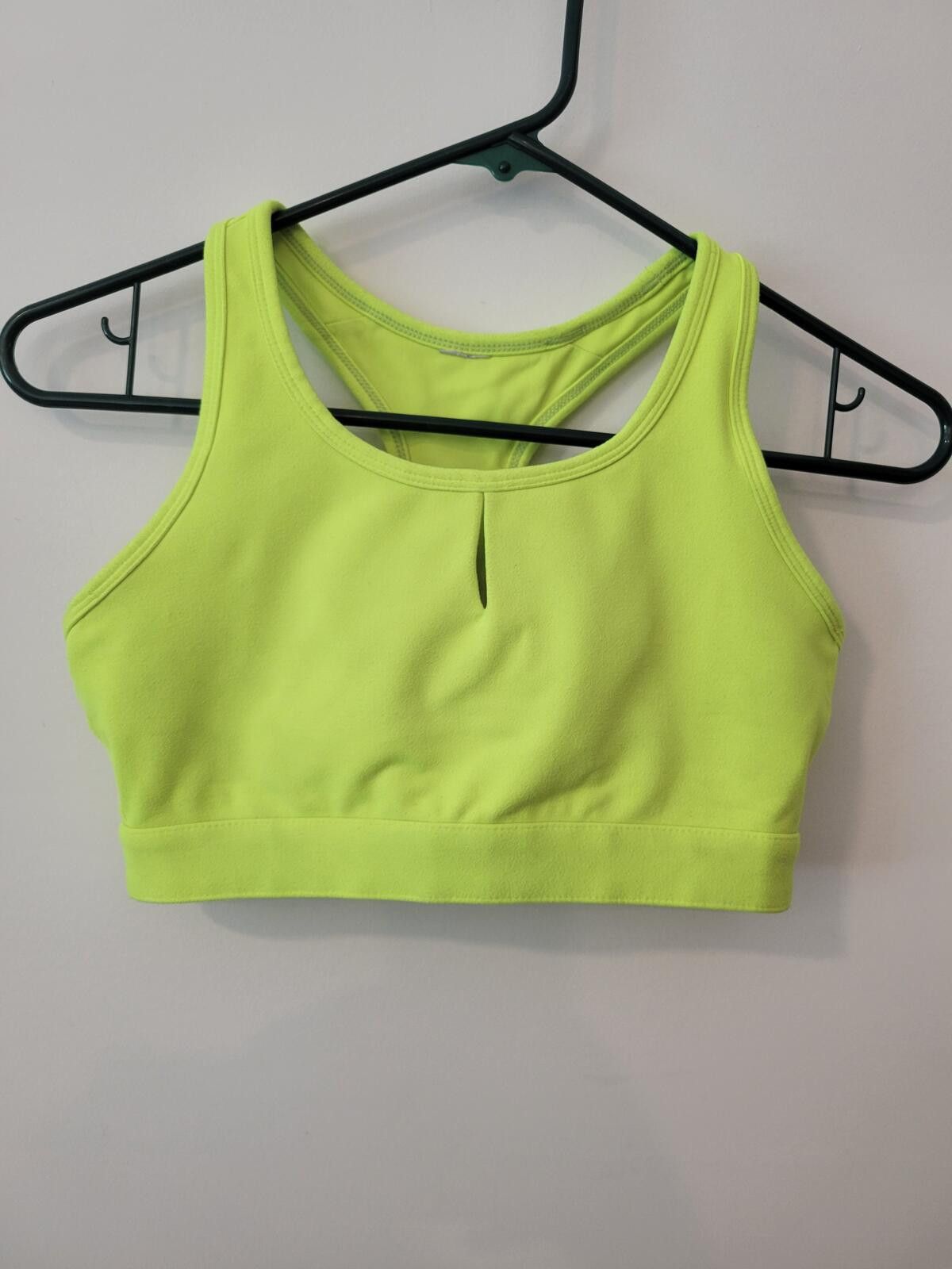 Fila Fila Neon Yellow Sports Bra with Racerback and Hook Closure Size ONE SIZE - 1 Thumbnail