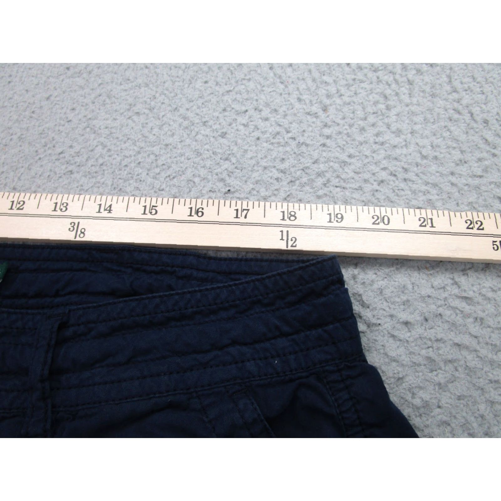 Ralph Lauren Lauren Ralph Lauren Pants Womens 16W Navy Blue Cargo Cropped Lightweight Cotton Size 38" / US 16 / IT 52 - 4 Thumbnail