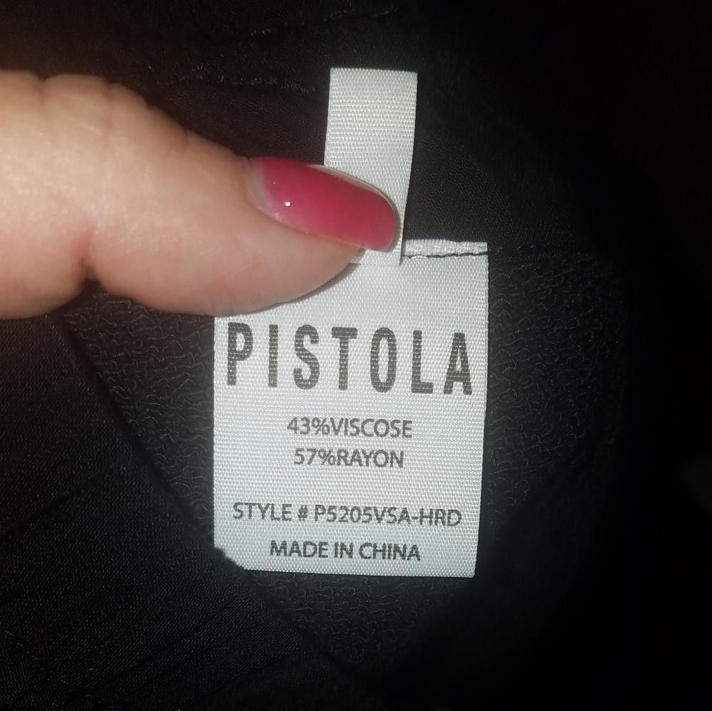 Designer Pistola Black Pants Size Small Size 28" / US 6 / IT 42 - 4 Thumbnail