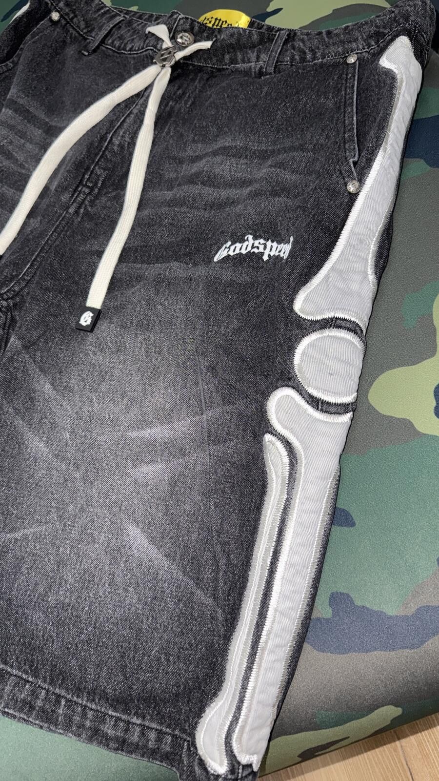 Godspeed Godspeed Black Fémur Denim Shorts Size US 32 / EU 48 - 2 Thumbnail