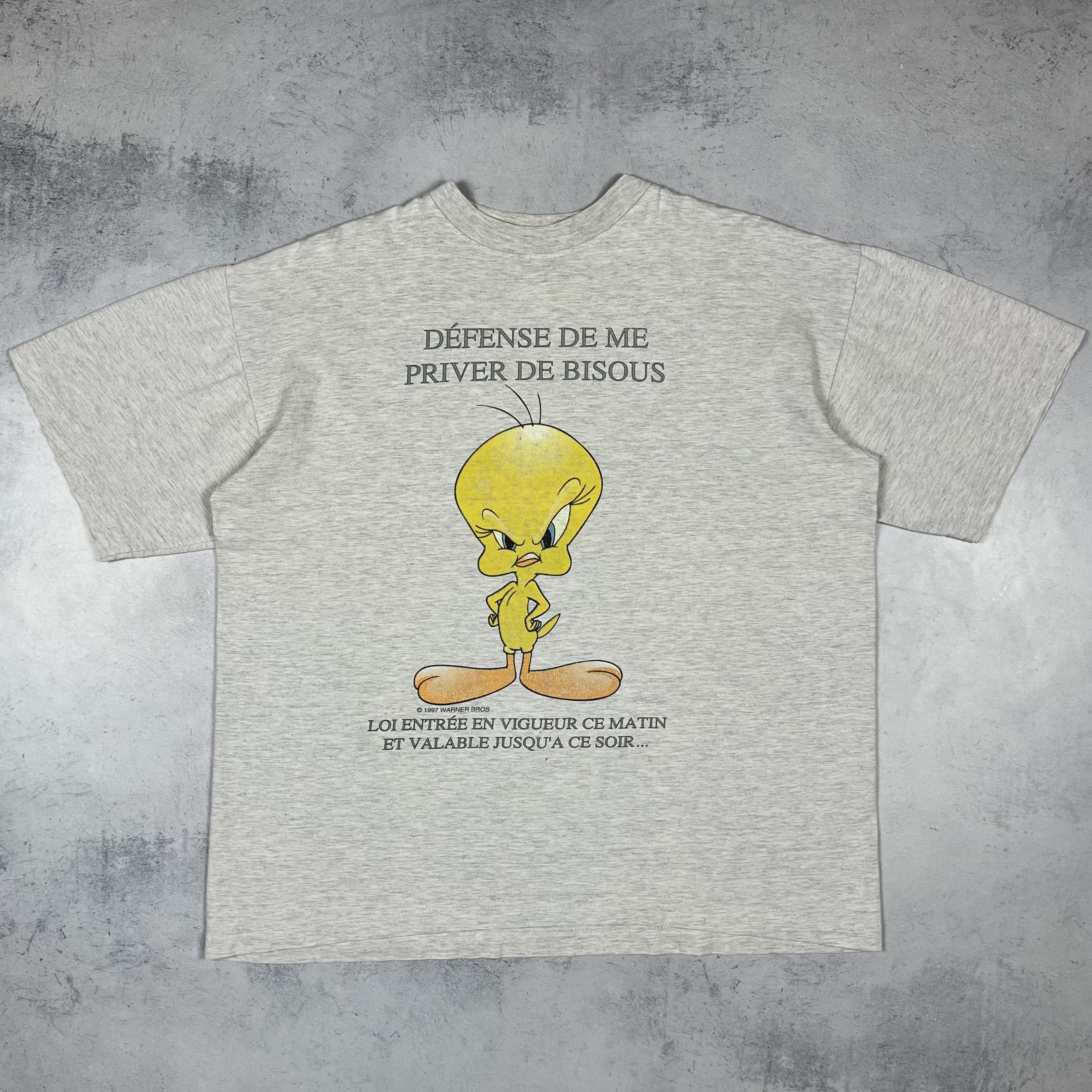 Vintage Vintage Tweety Warner Bros. Cartoon T Shirt 1997 Size US M / EU 48-50 / 2 - 2 Thumbnail