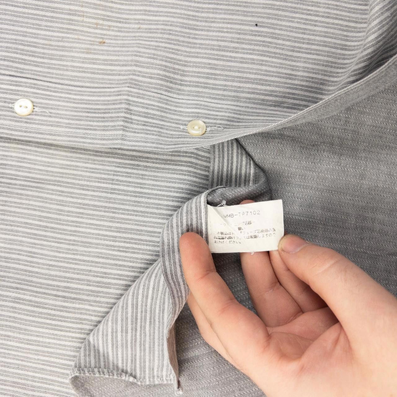 Issey Miyake Vintage Issey Miyake Striped Long Sleeve Button Shirt Size L Size US L / EU 52-54 / 3 - 6 Thumbnail