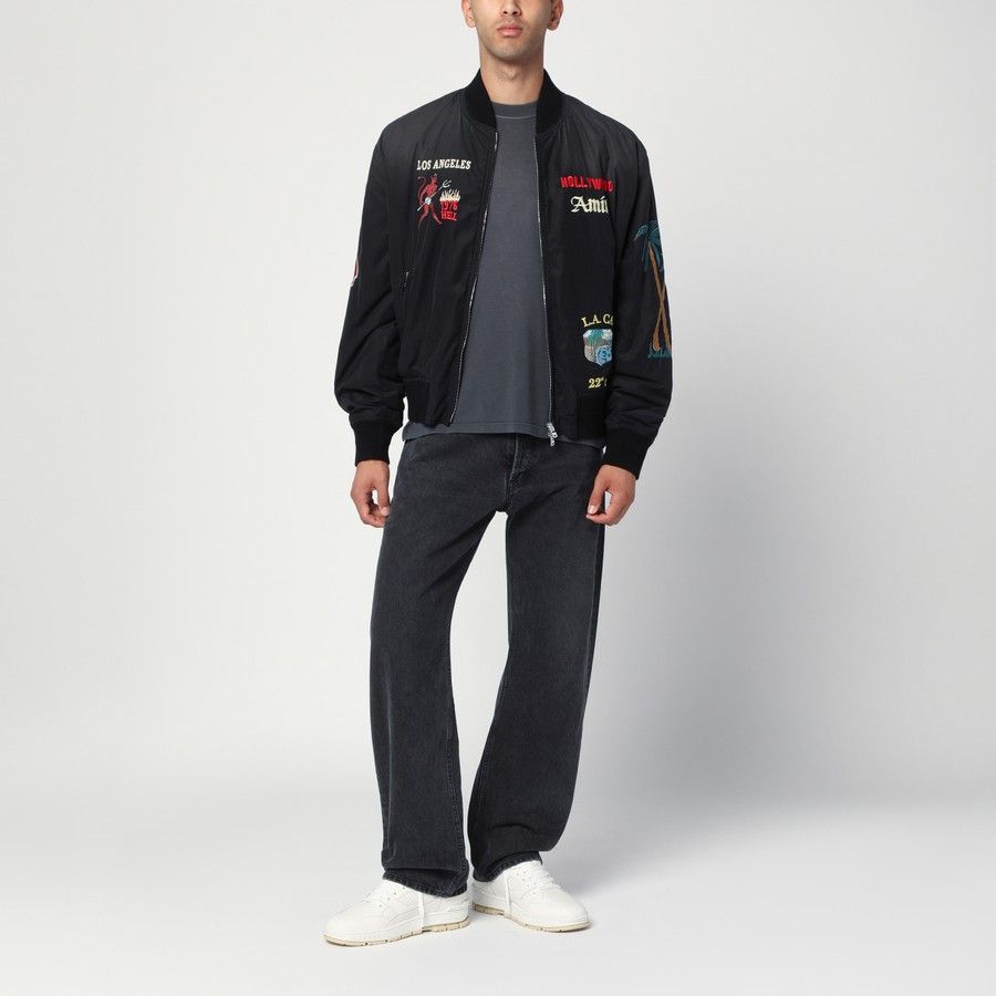 Amiri o1d2blof0226 Bomber Jacket in Black Size US L / EU 52-54 / 3 - 5 Thumbnail