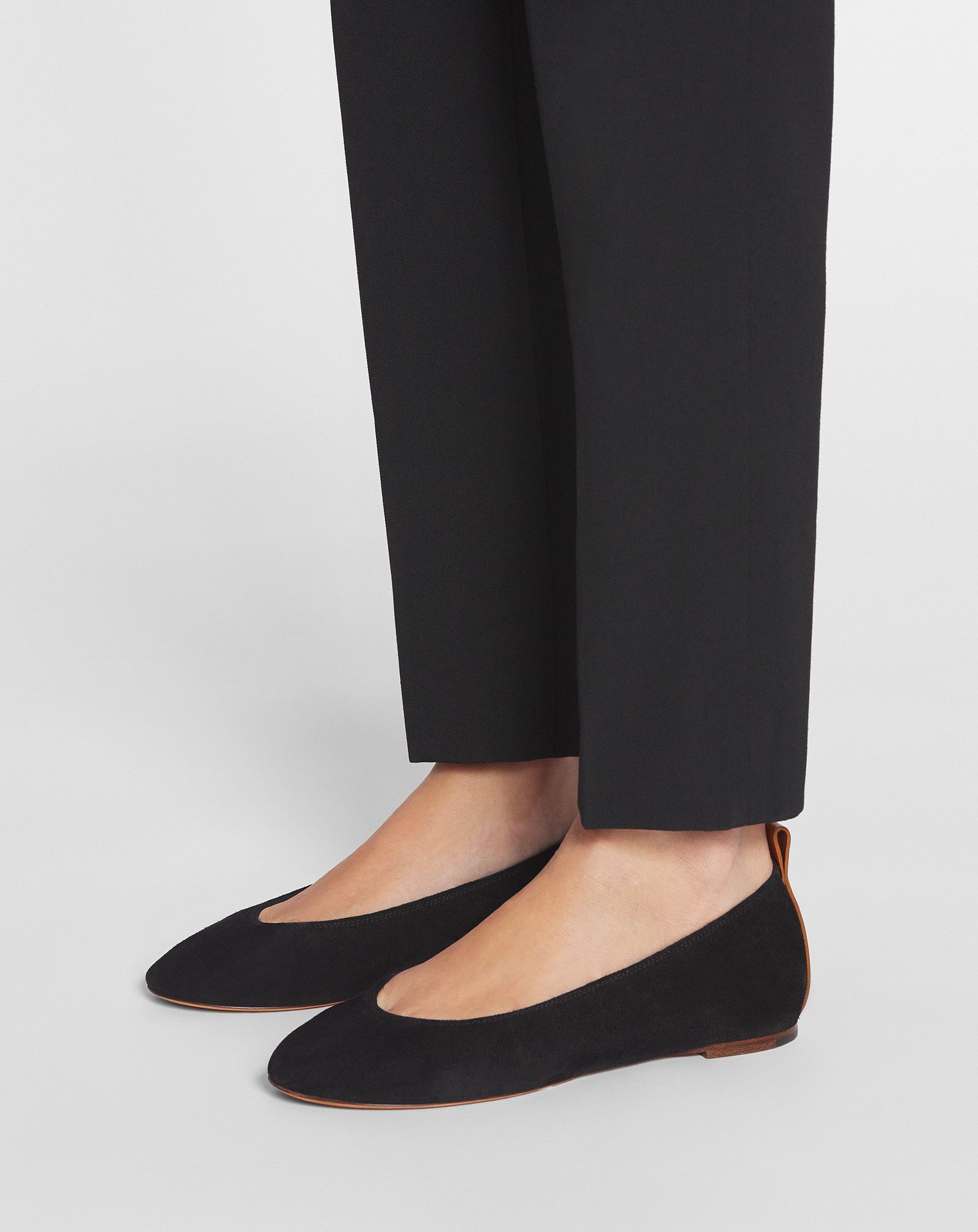Lanvin o1s22i1n1024 Suede Ballet Flats in Black Size US 7 / IT 37 - 6 Thumbnail