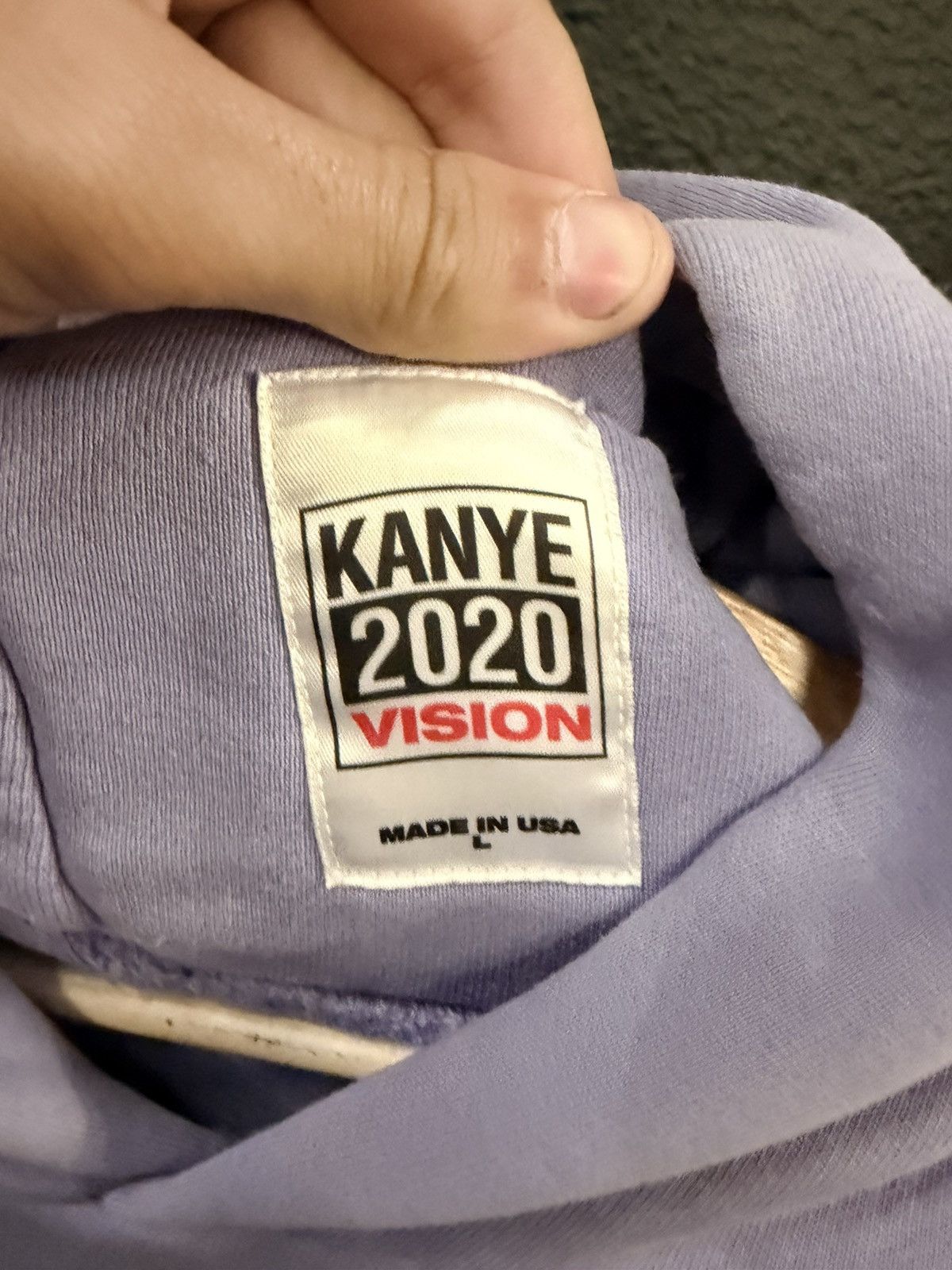 Kanye West Kayne 2020 Vision Blank Hoodie Size US L / EU 52-54 / 3 - 3 Thumbnail
