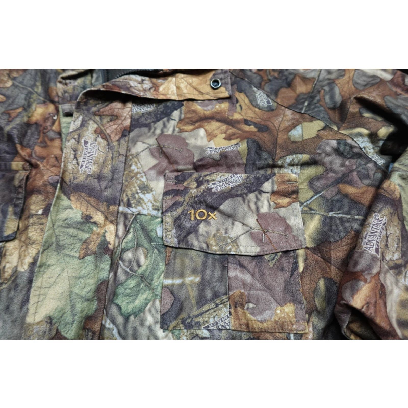 Vintage 10X Hunting Jacket Mens L Brown Camouflage Quilted Insulated Full Zip Outdoor Casual Workwear Size US L / EU 52-54 / 3 - 3 Thumbnail
