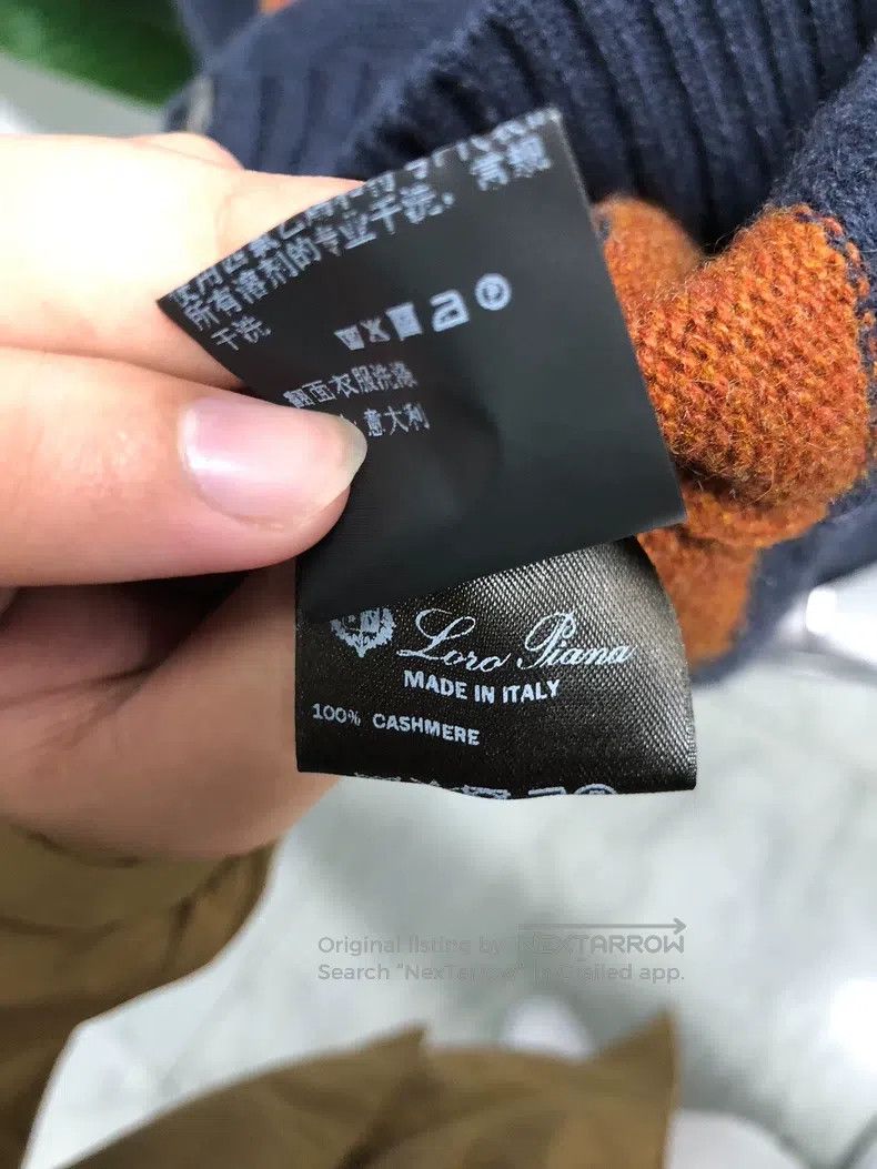 Loro Piana Loro Piana Marine Sunset Blue and Brown Striped Long Sleev Size US L / EU 52-54 / 3 - 5 Thumbnail