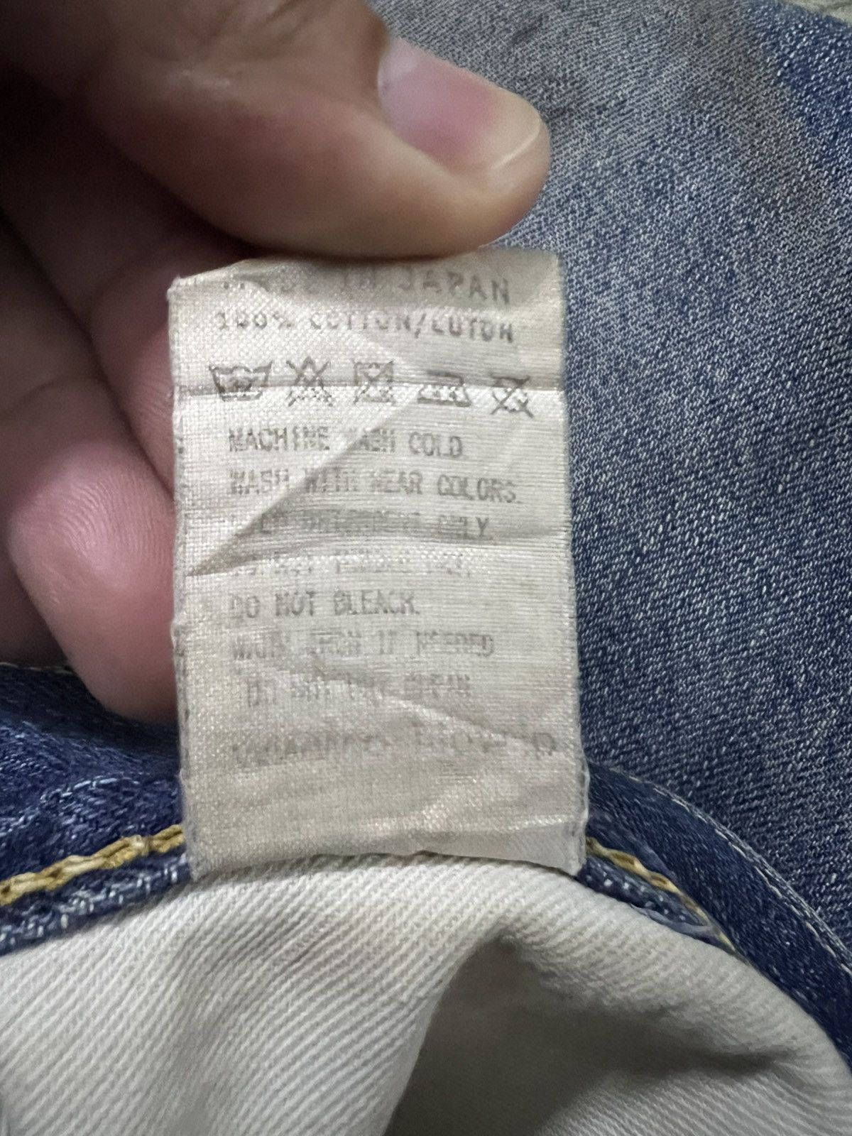 💥Vintage Orslow 105 Selvedge Mud Wash Jean