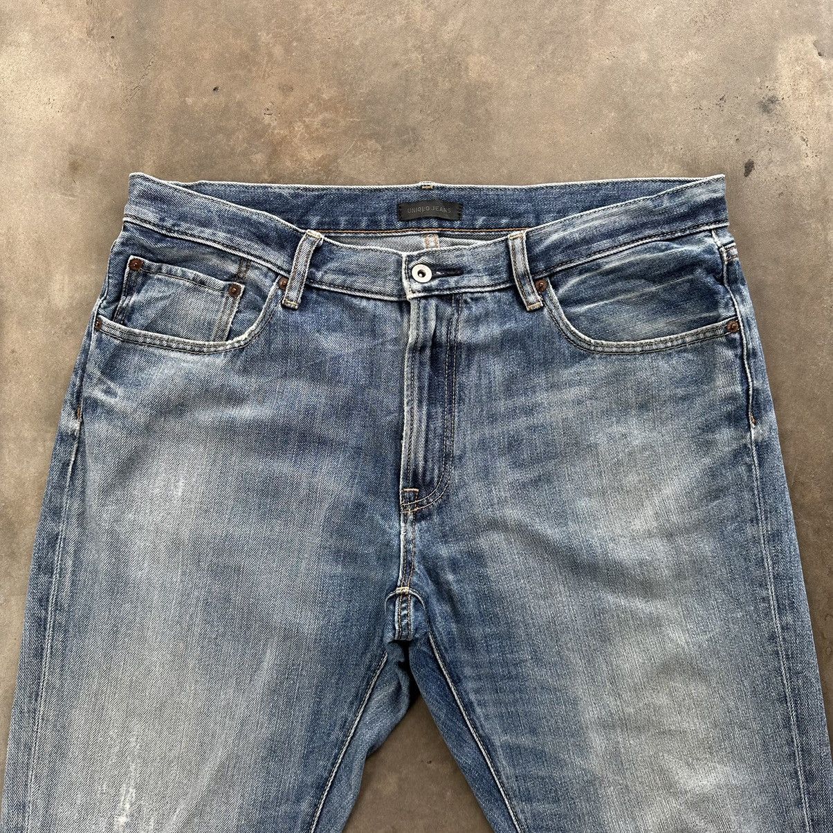 Japanese Brand × Jean × Vintage Vintage Japanese Distressed Faded Denim Jean Pant W38 Size US 38 / EU 54 - 3 Thumbnail