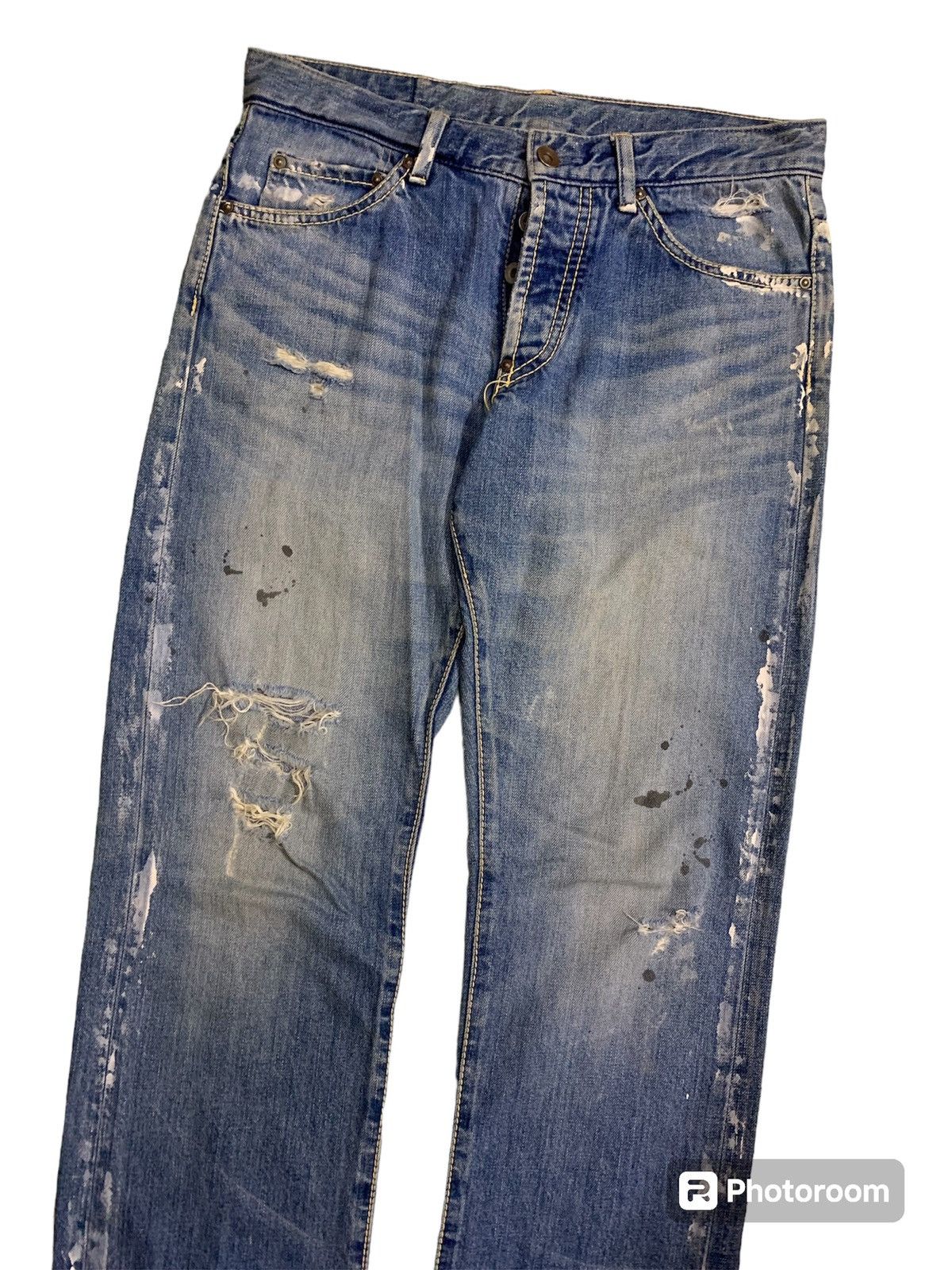 Kapital Vintage Journal Standard Painted Denim Size US 30 / EU 46 - 2 Thumbnail