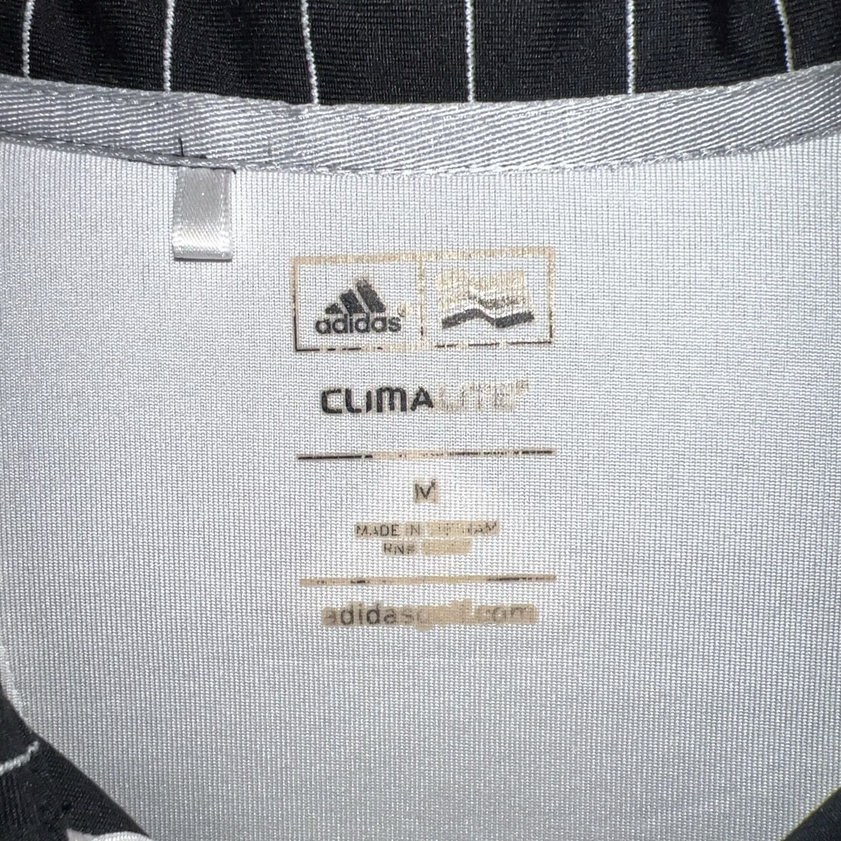 Adidas Adidas Clima Lite Striped Polo Shirt Mens Size M Black Polo ShirtMens M Black Striped Polo Shirt Size US M / EU 48-50 / 2 - 3 Thumbnail