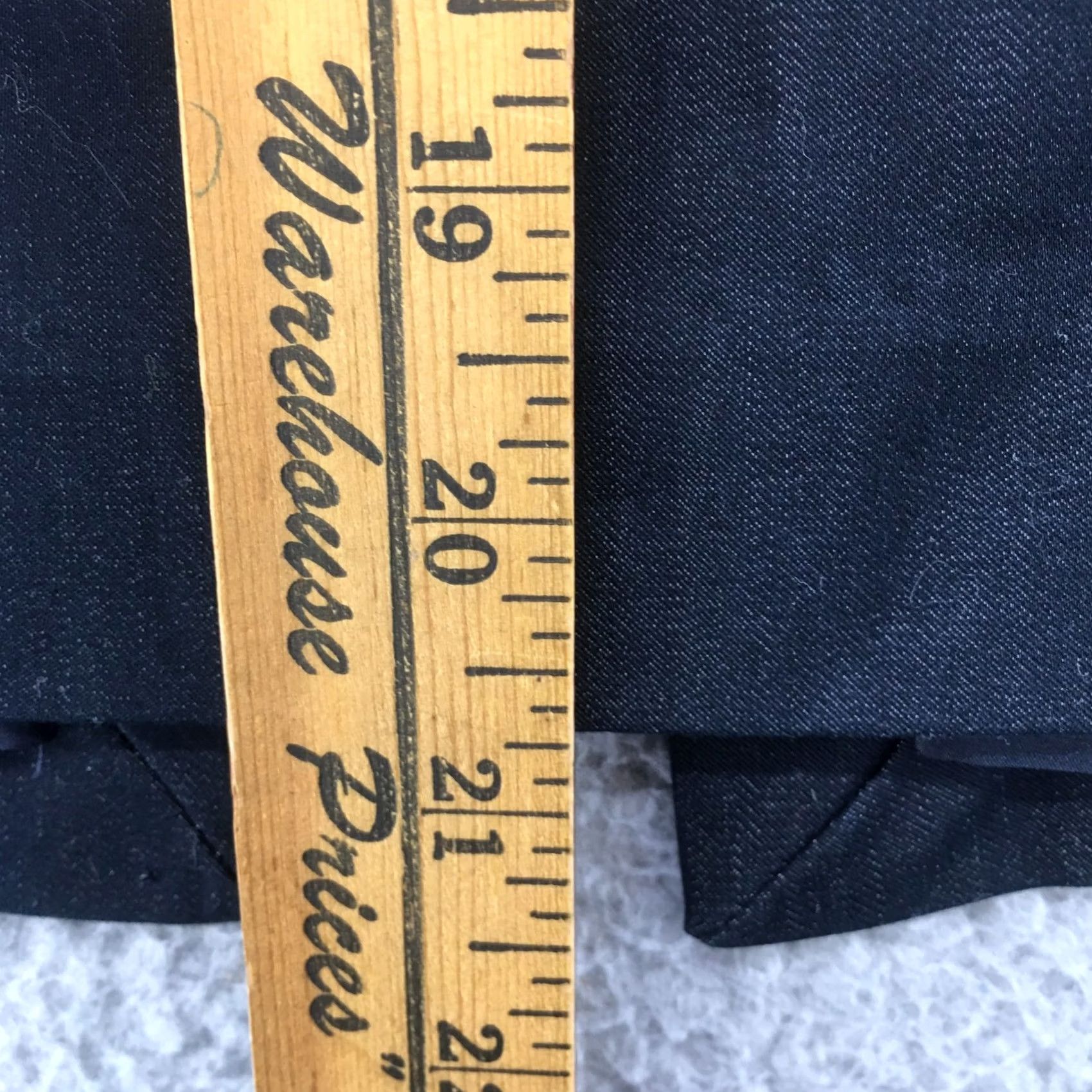 Express Express Pencil Skirt Womens 6 Blue Denim Zip Fly Mini Back Slit Dark Wash Casual Size 28" / US 6 / IT 42 - 4 Thumbnail