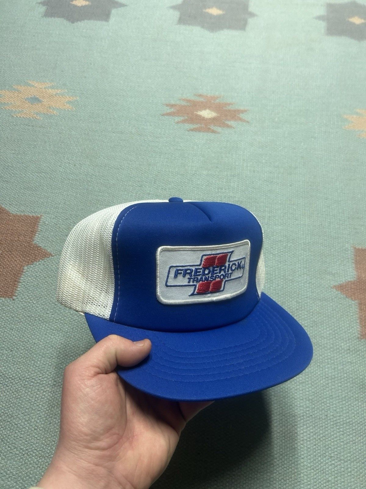 Vintage Vintage trucker hat mesh Frederick Transport trucking patch Size ONE SIZE - 1 Thumbnail