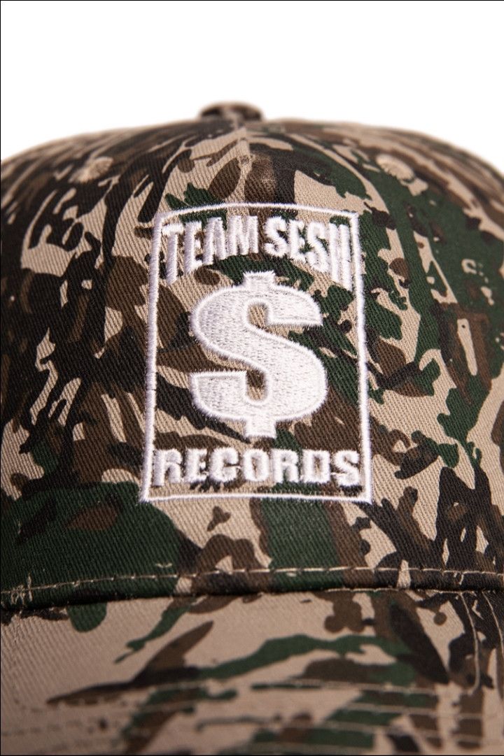 Bones × TeamSESH Teamsesh Records Camo Hat Size ONE SIZE - 6 Thumbnail