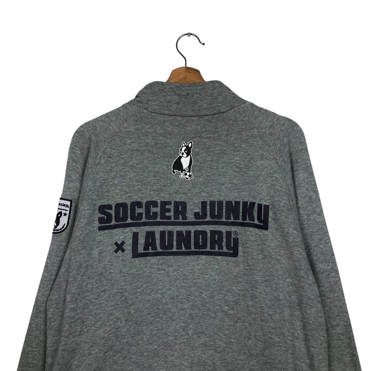 Japanese Brand × Vintage 📌Vintage Zipper Sweater Laundry x Soccer Junky big Logo Size US L / EU 52-54 / 3 - 10 Thumbnail