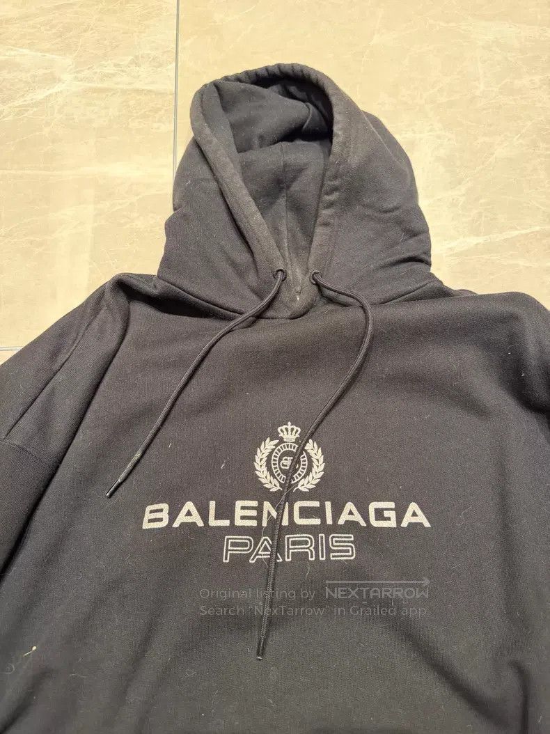 Balenciaga Balenciaga Black Hoodie Size US M / EU 48-50 / 2 - 2 Thumbnail