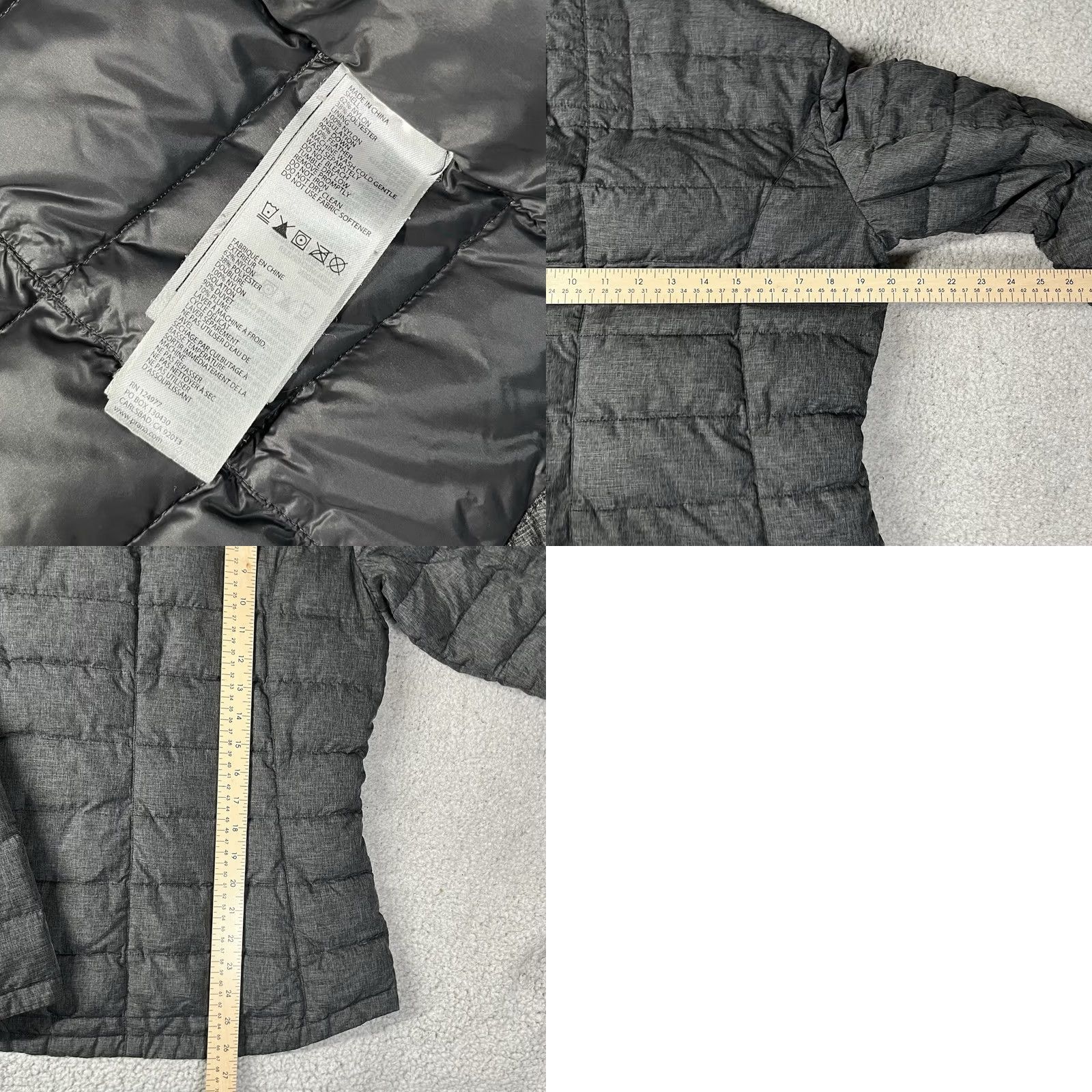 Prana Prana Jacket Womens M Gray Full Zip Goose Down Insulated Outdoor Winter Puffer Size M / US 6-8 / IT 42-44 - 9 Thumbnail